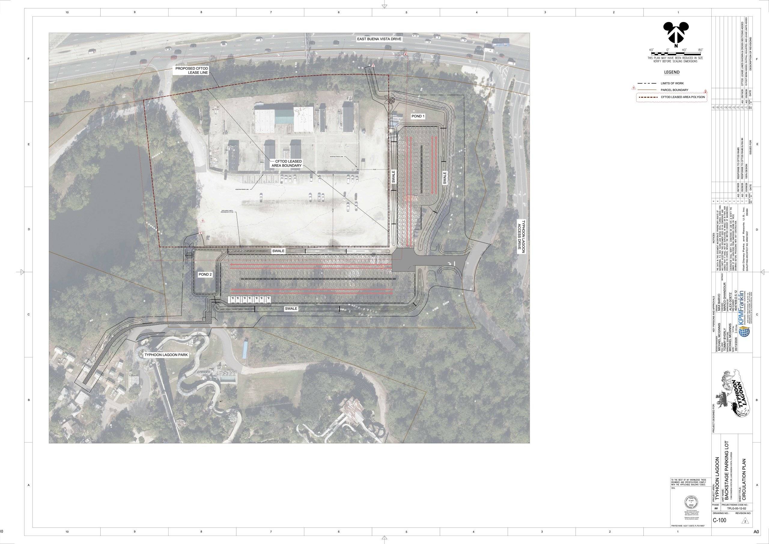 Typhoon Lagoon Backstage Parking Lot: Plans and Site Maps