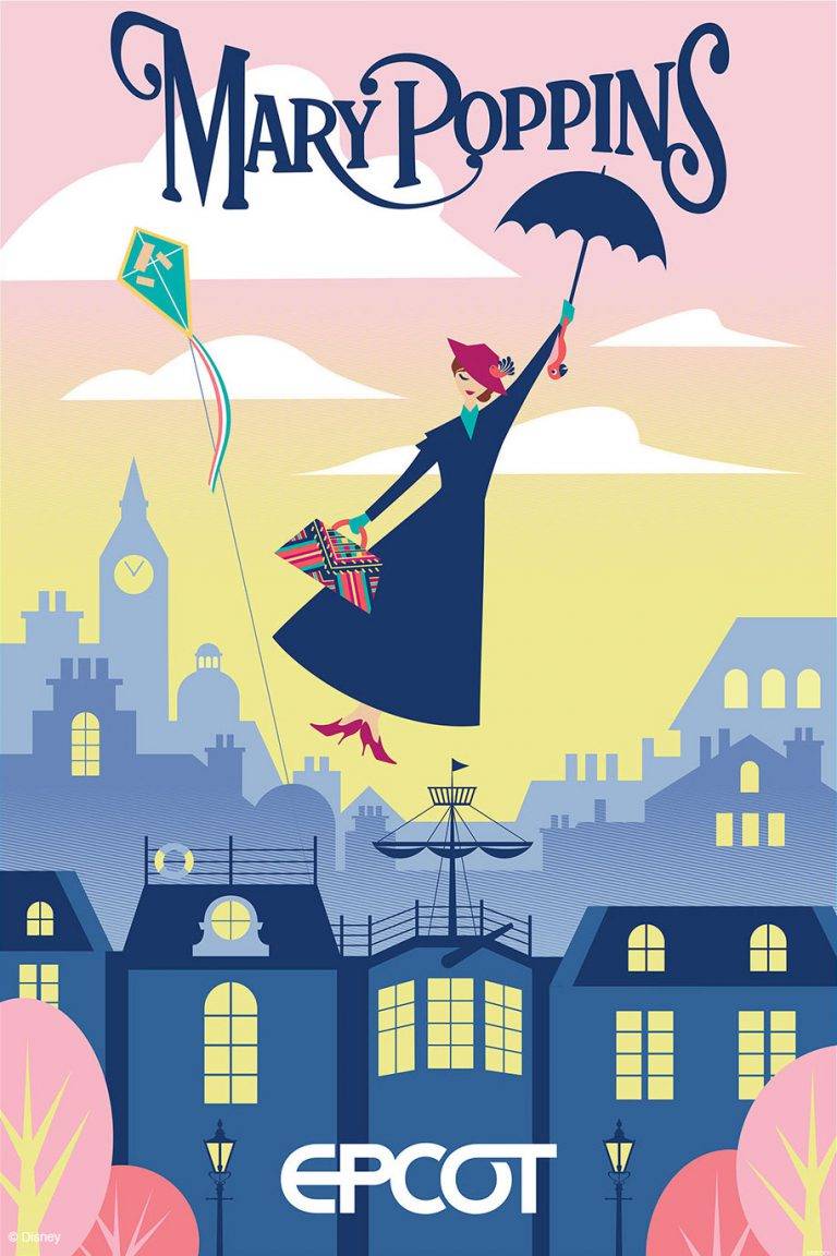 Mary Poppins attraction poster and concept art - Photo 1 of 2
