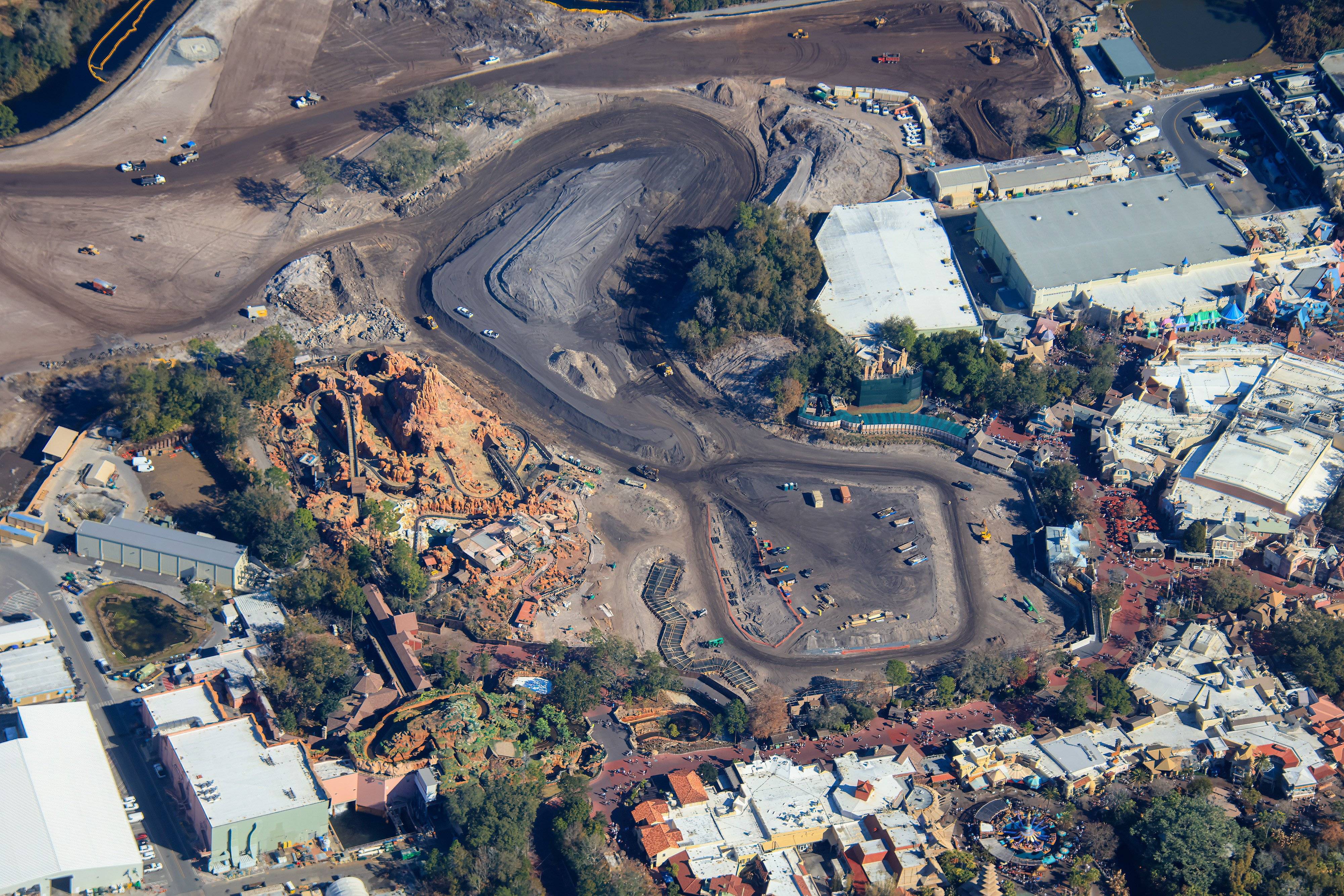 Villains Land at Magic Kingdom: Ground Clearing Aerial Views - February 14 2026