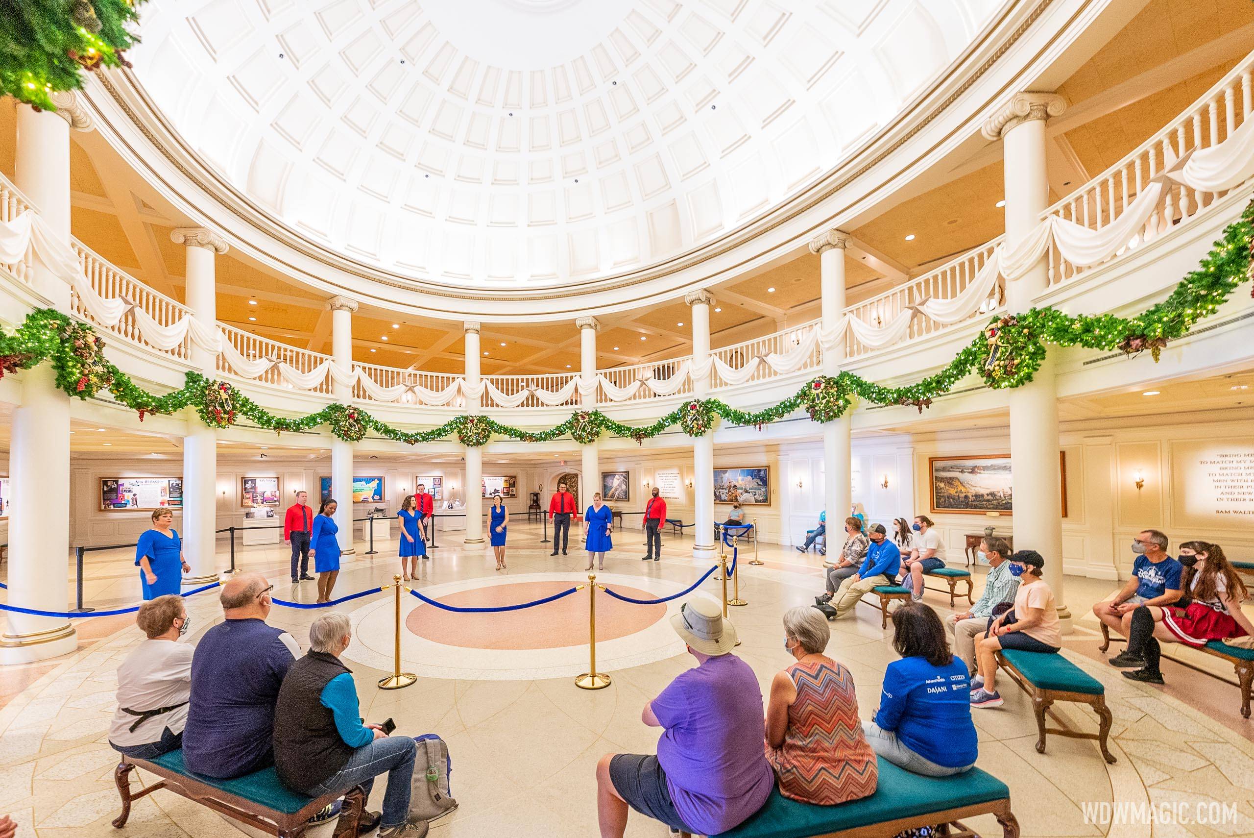 Voices of Liberty return to the American Adventure Rotunda at EPCOT with new arrangements and a new look
