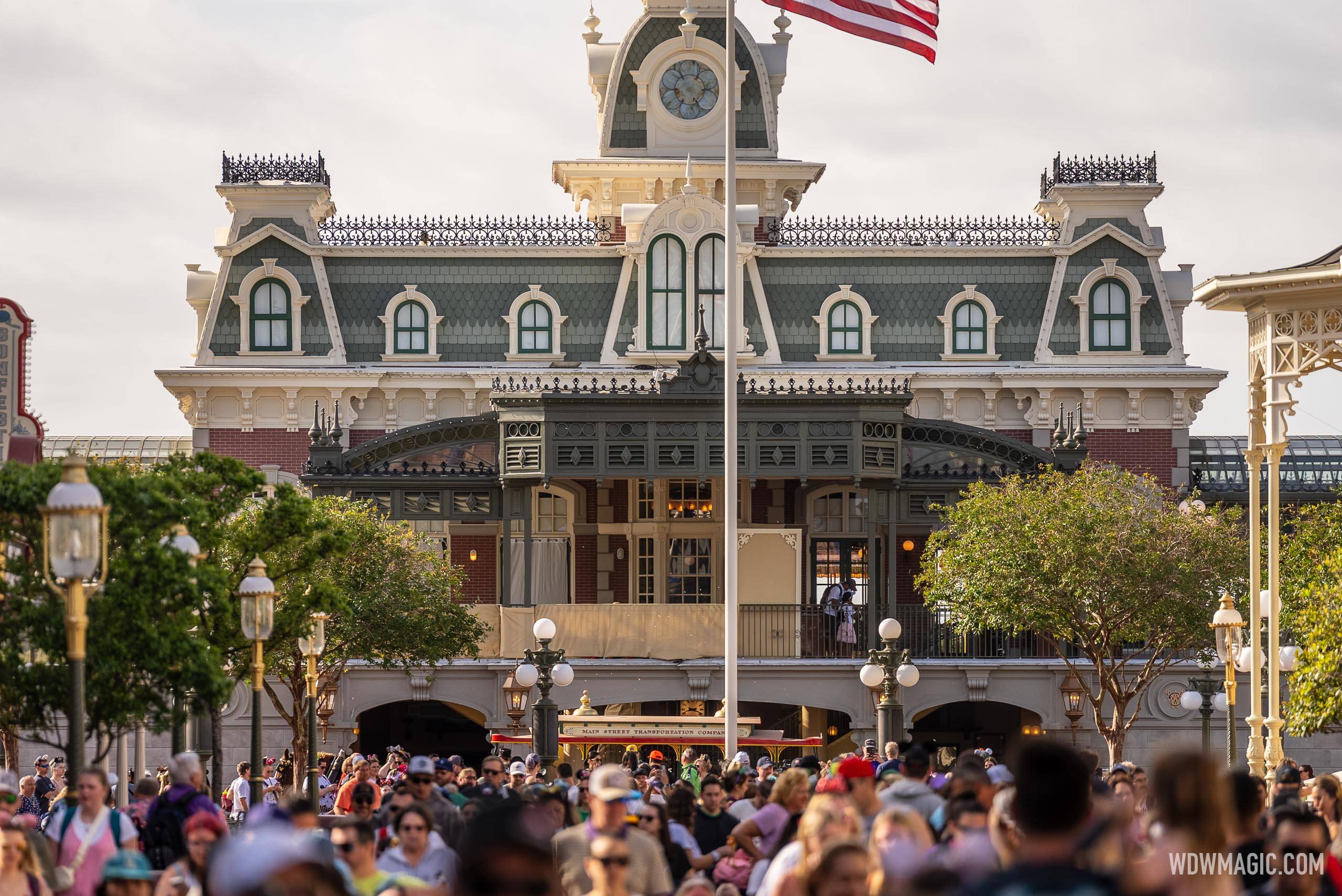 Walt Disney World Railroad Main Street U.S.A. Station Refurbishment - March, 2025