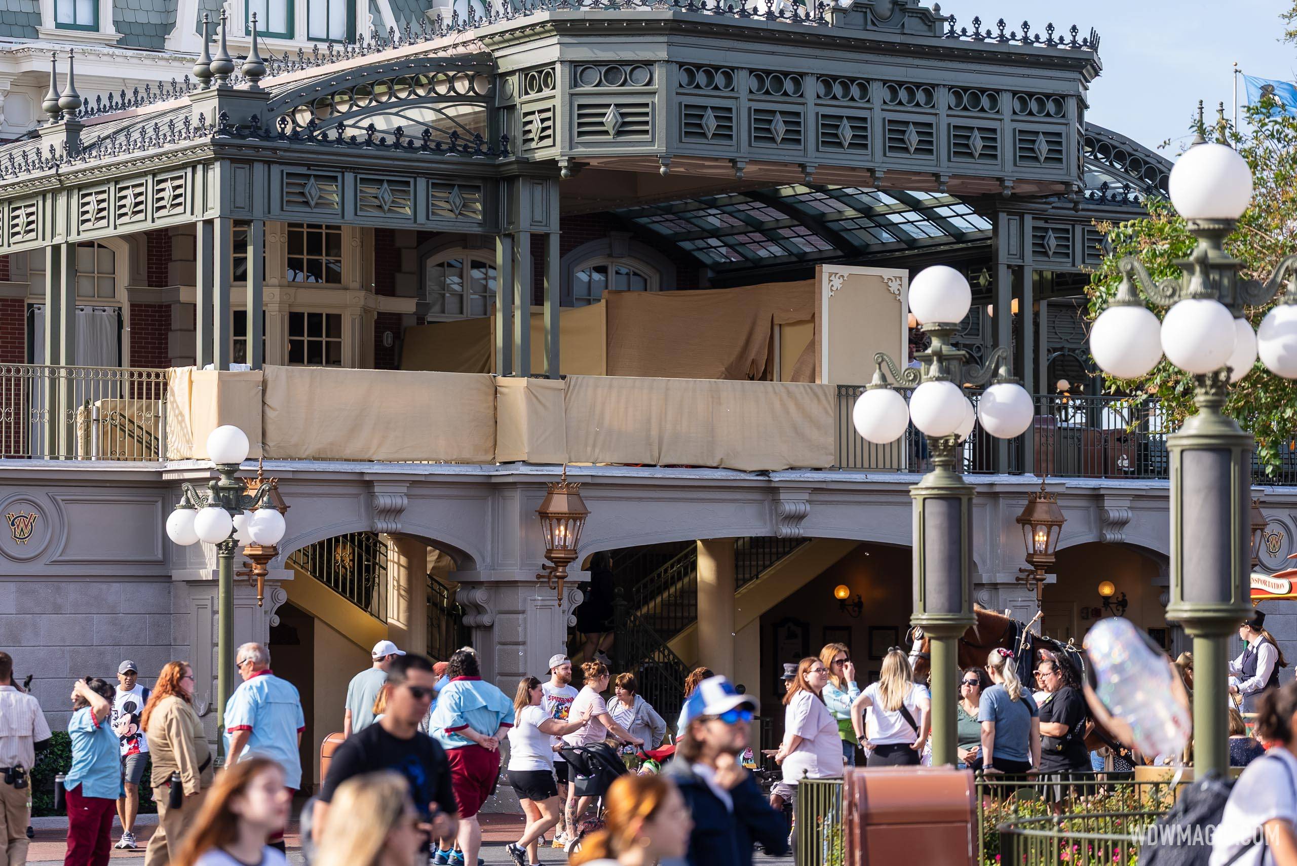 Magic Kingdom's Train Station Refurbishment: More Walls Removed, Work Continues