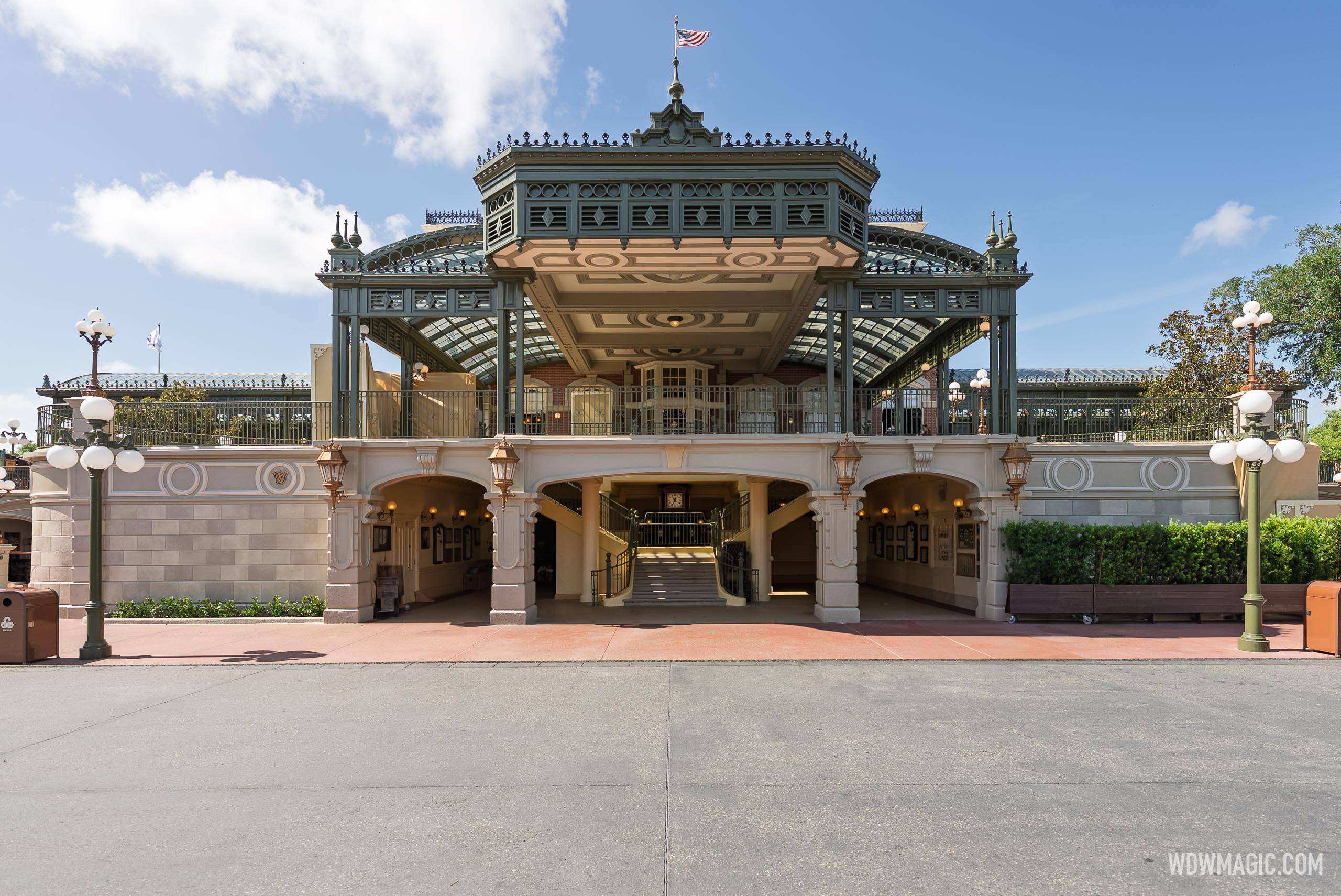 Walt Disney World Railroad Main Street U.S.A. Station Refurbishment - July 17  2025