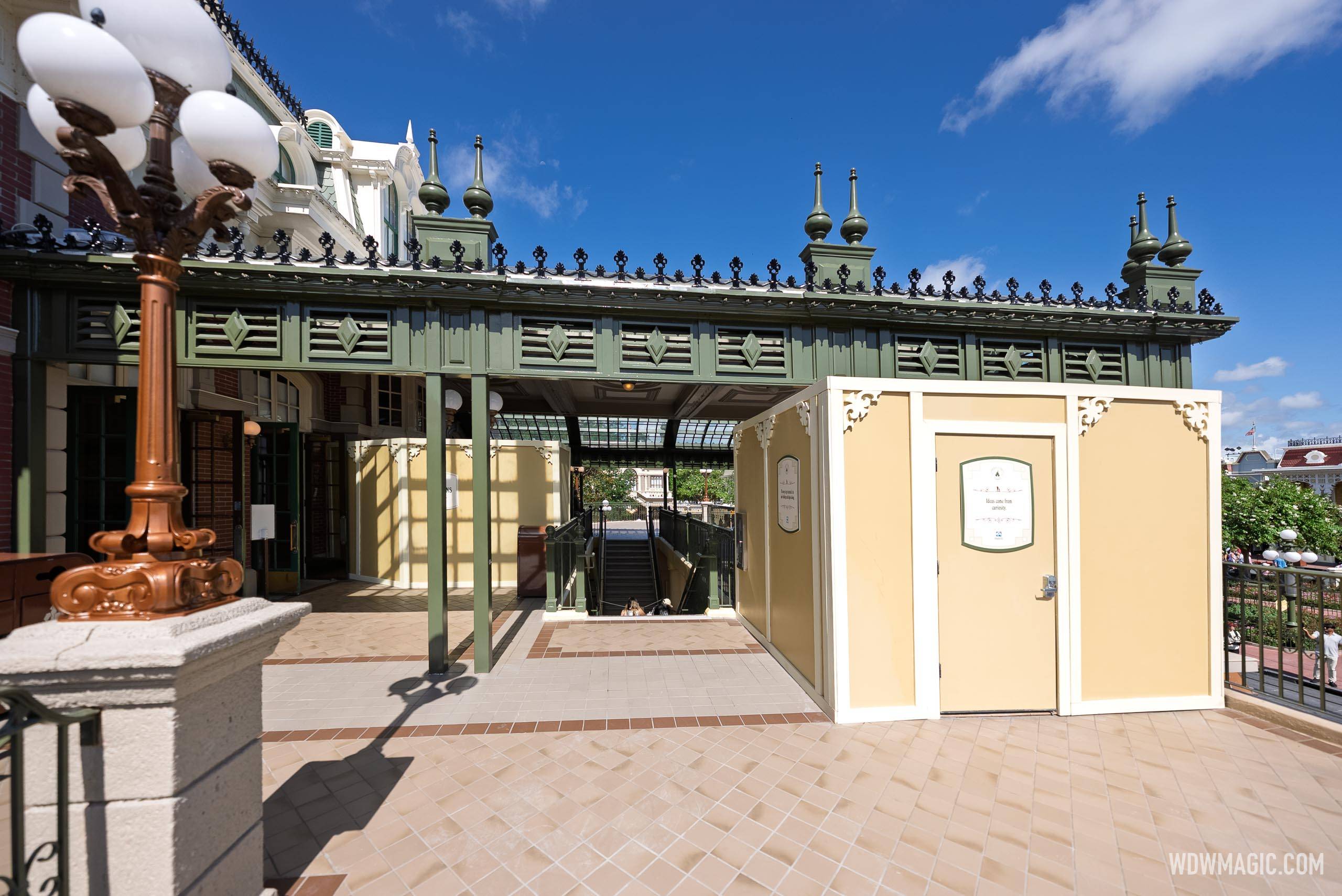 Walt Disney World Railroad Main Street U.S.A. Station Refurbishment - July 17  2025