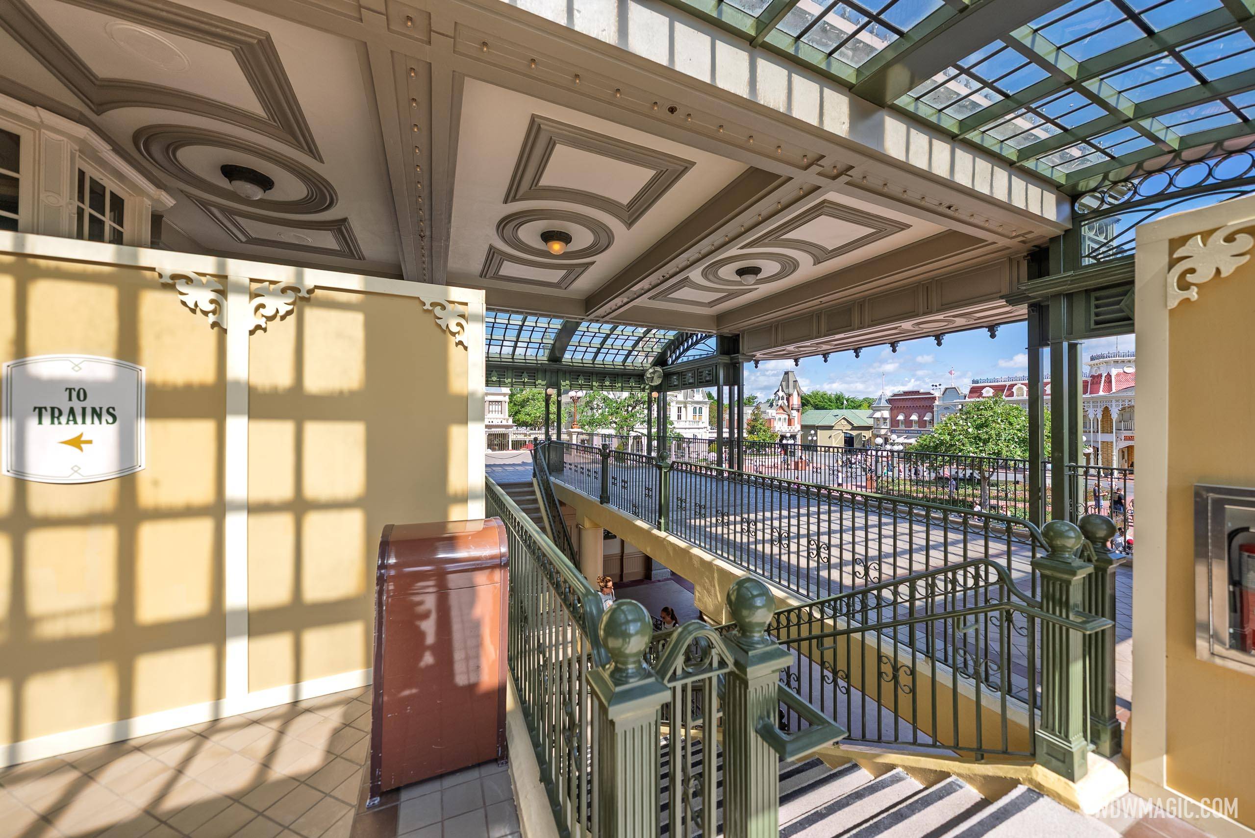 Walt Disney World Railroad Main Street U.S.A. Station Refurbishment - July 17  2025