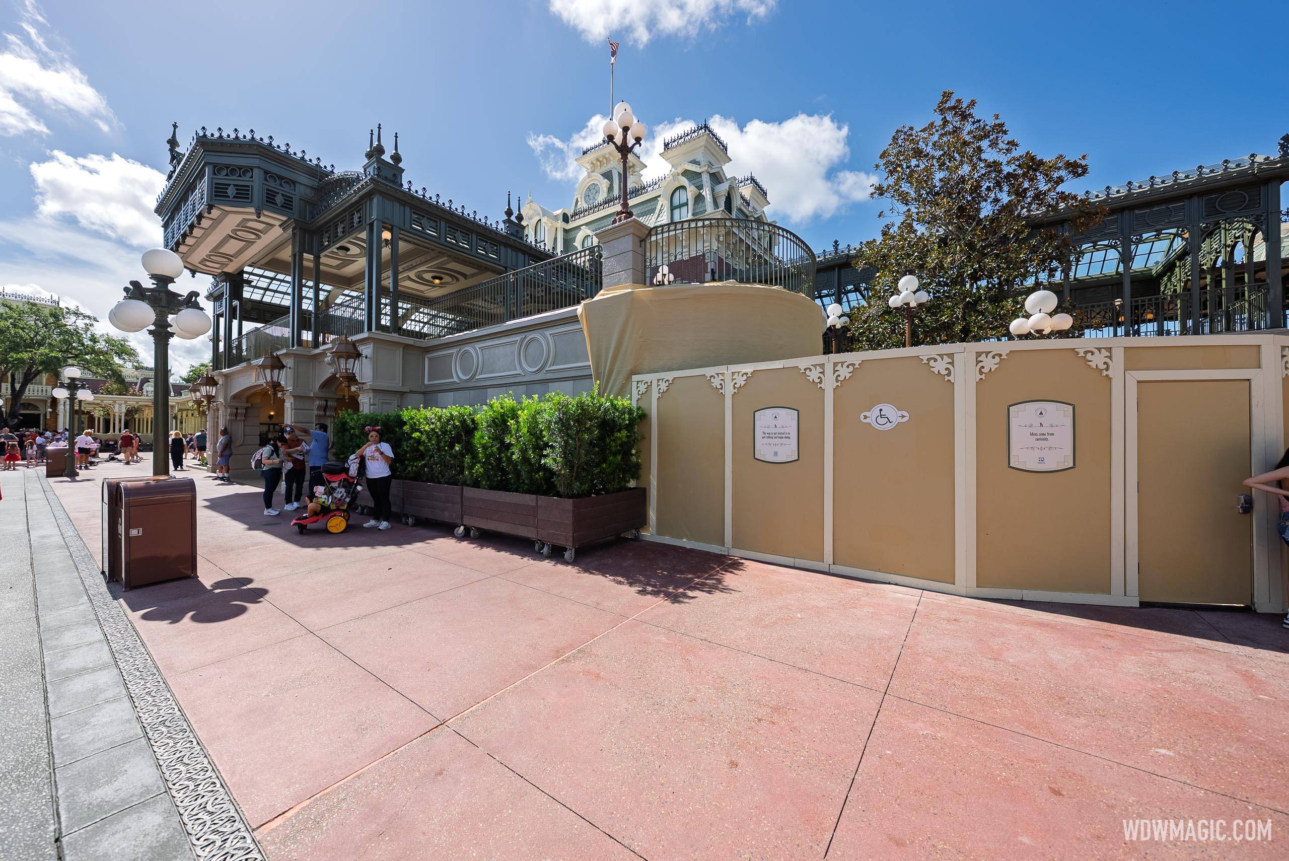 Walt Disney World Railroad Main Street U.S.A. Station Refurbishment - July 17  2025