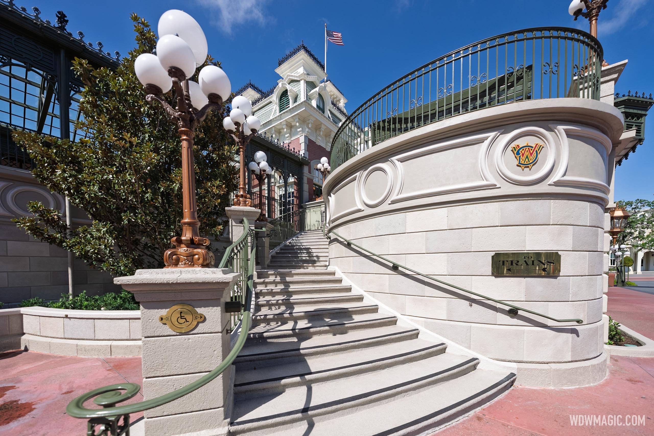 Walt Disney World Railroad Main Street U.S.A. Station Refurbishment - July 17  2025