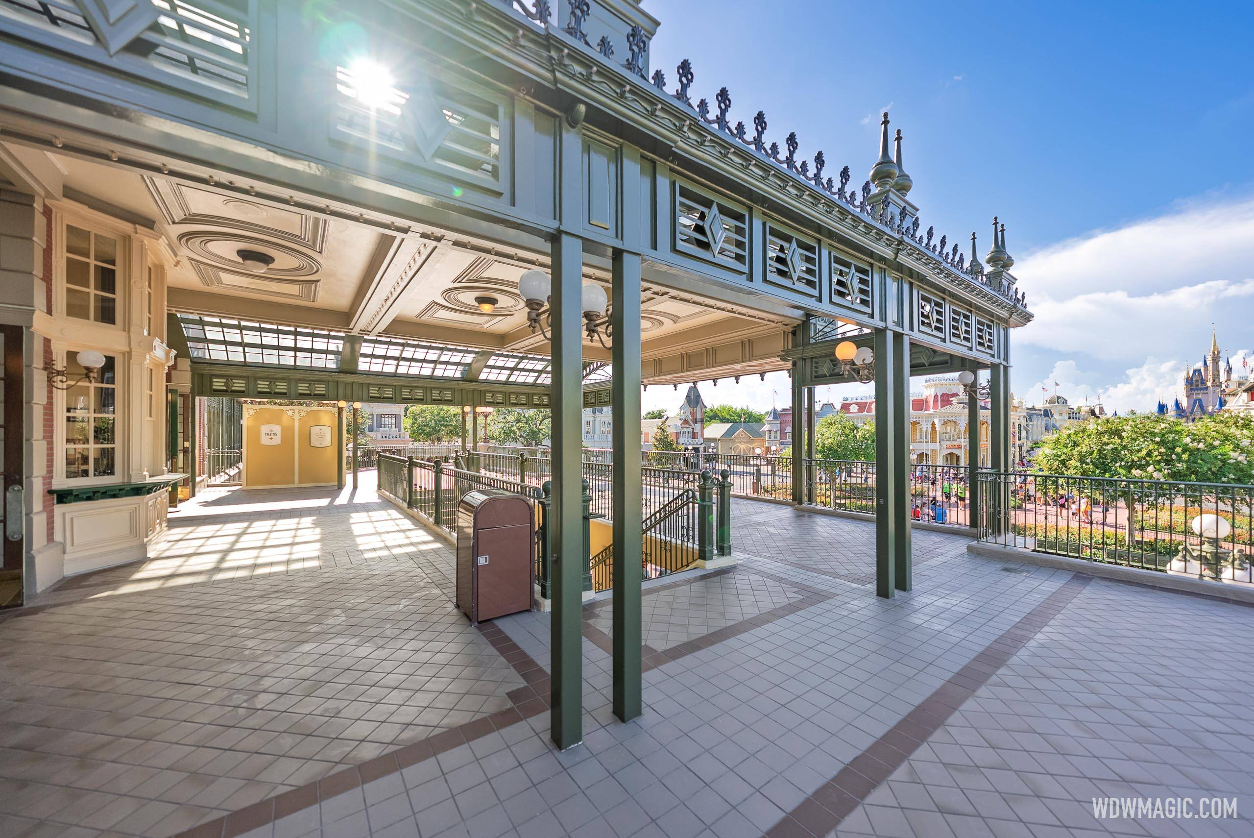 Magic Kingdom Railroad Station Balcony Reopens with Fresh Paint and New Flooring