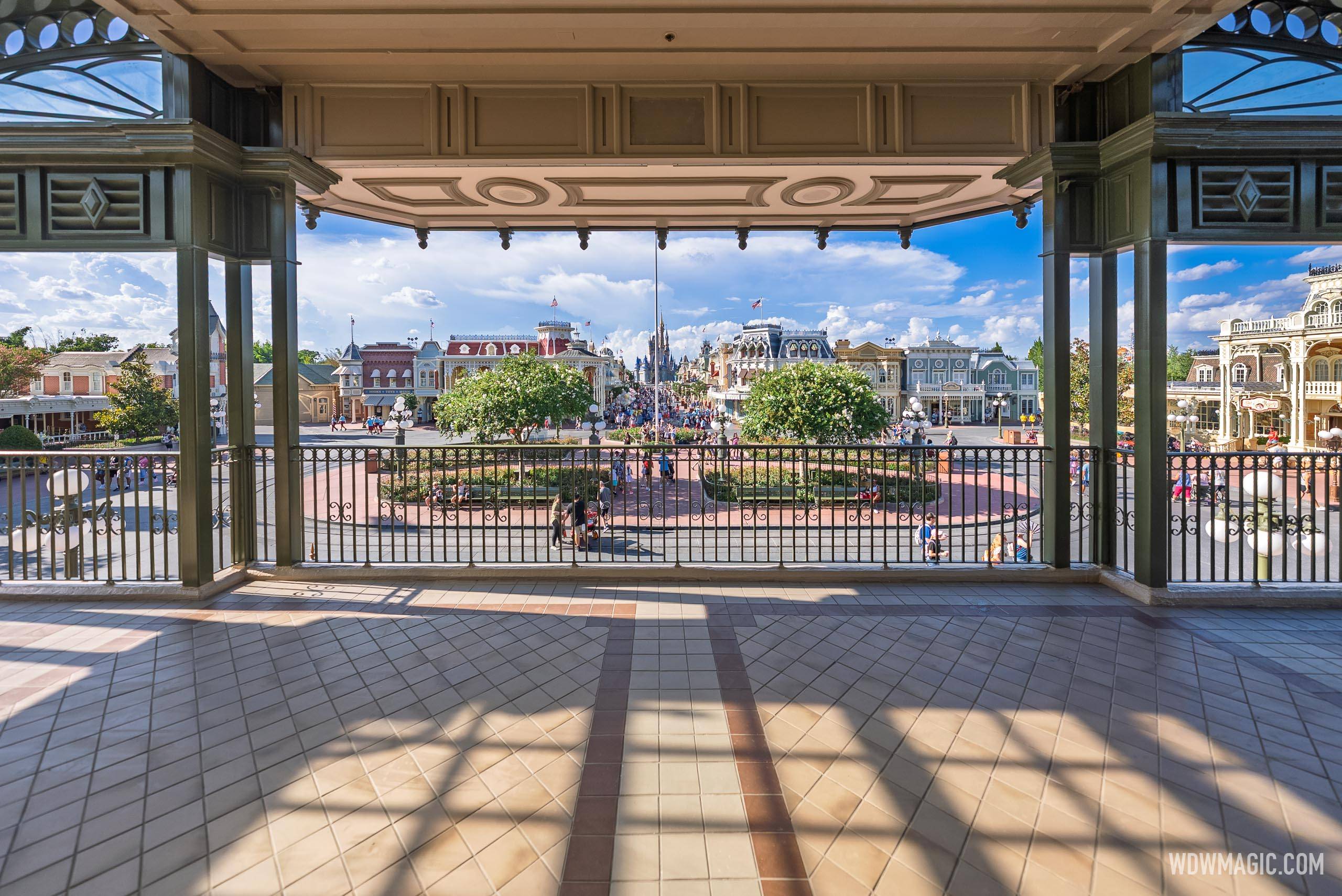 Magic Kingdom Railroad Station Balcony Reopens with Fresh Paint and New Flooring