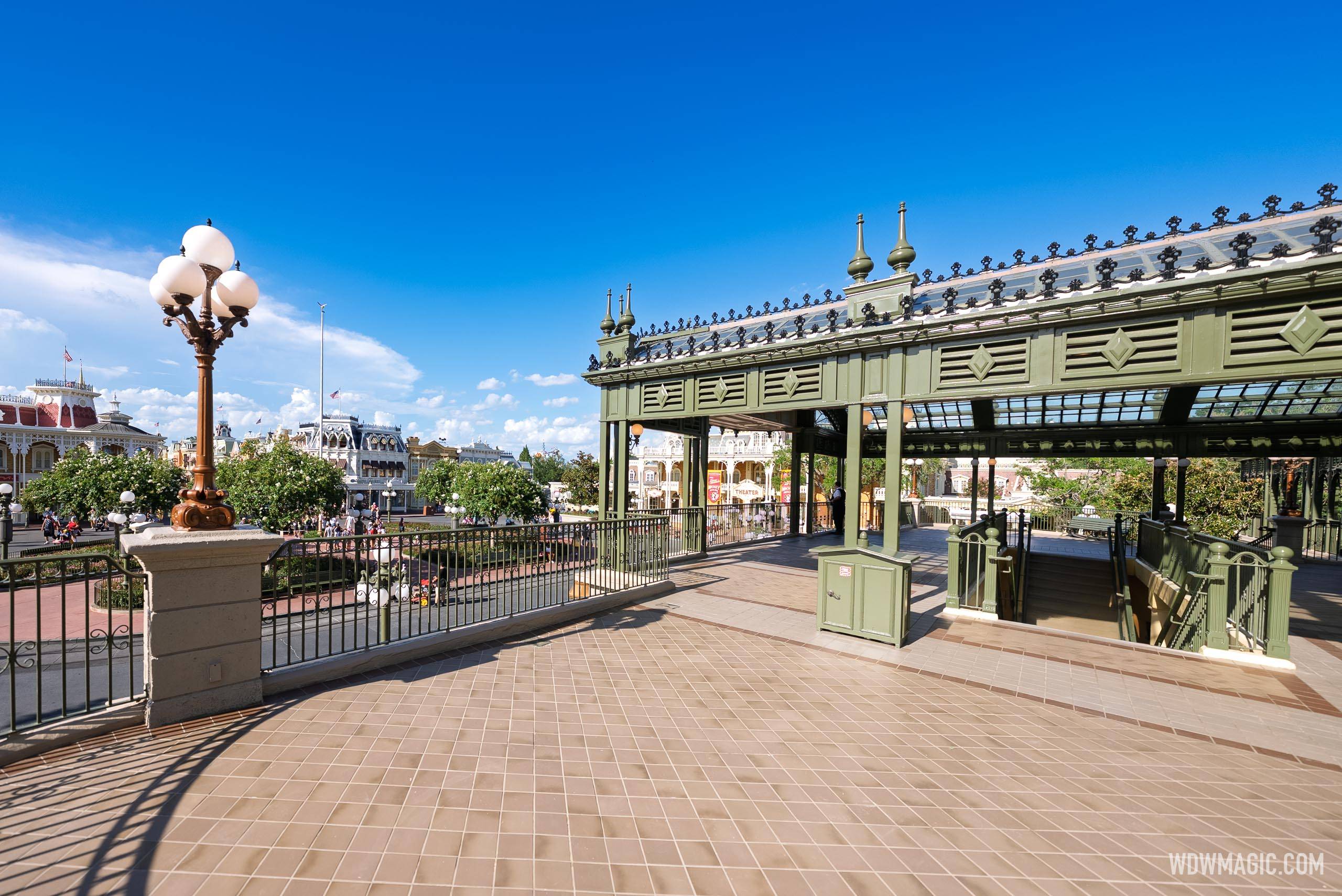 Magic Kingdom Railroad Station Balcony Reopens with Fresh Paint and New Flooring