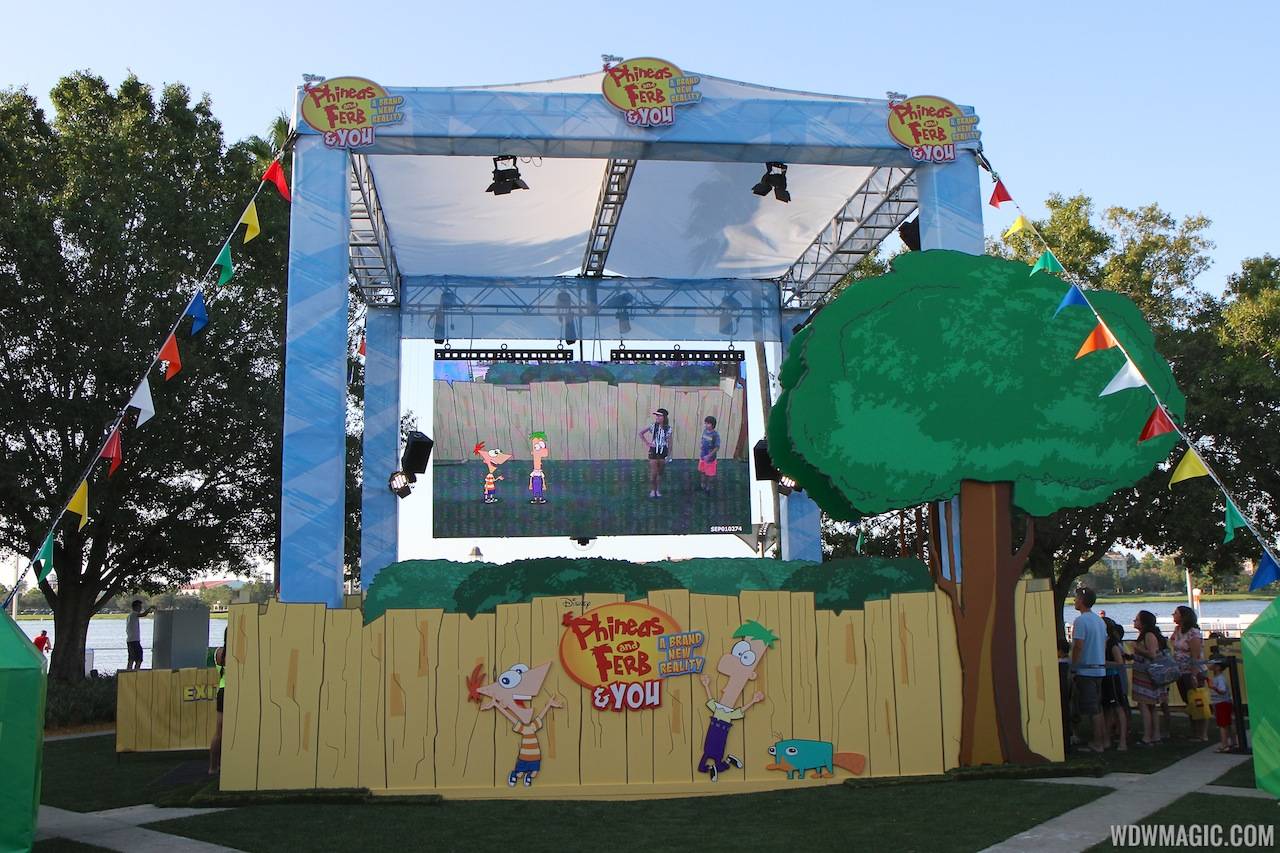 'Phineas and Ferb and YOU A Brand New Reality' opening day