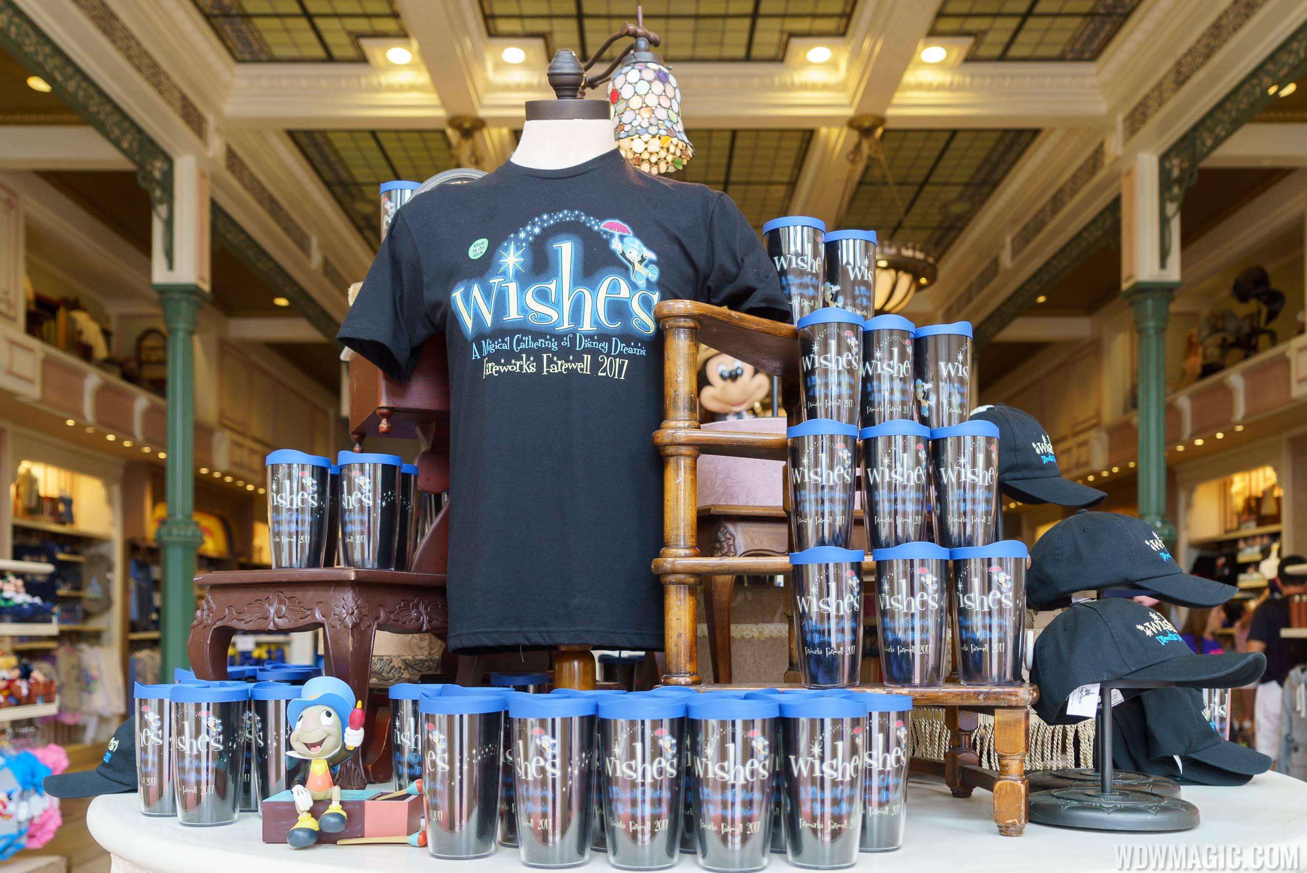 Wishes Farewell merchandise display