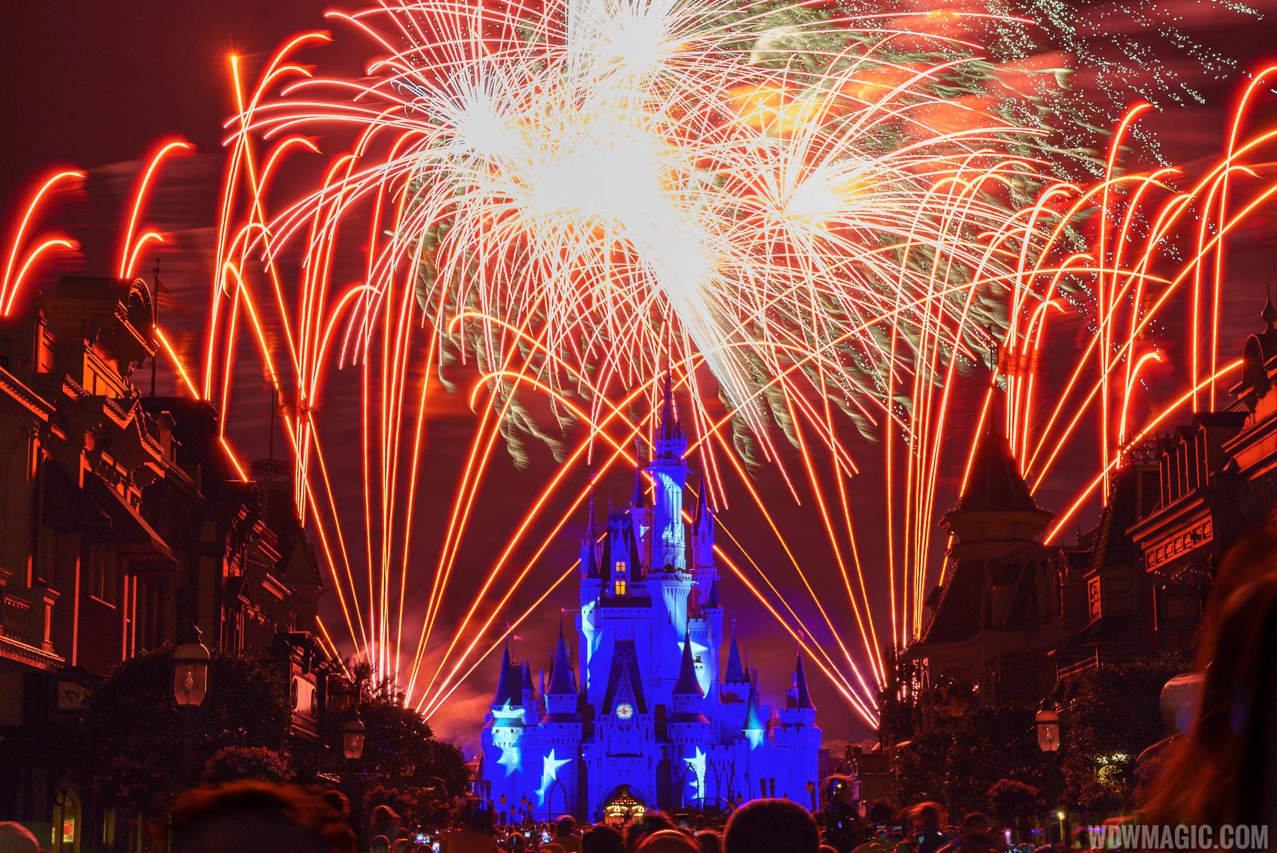 No firework shows are currently taking place at Walt Disney World