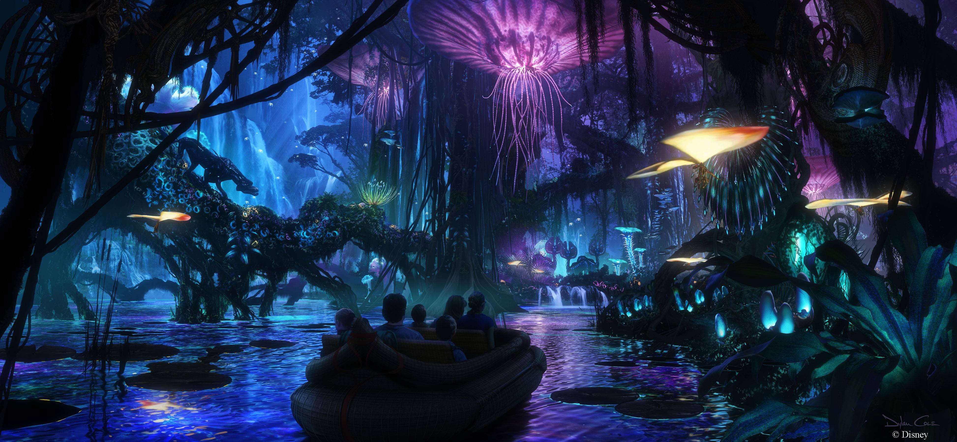 Early&nbsp;Na'vi River Journey concept art