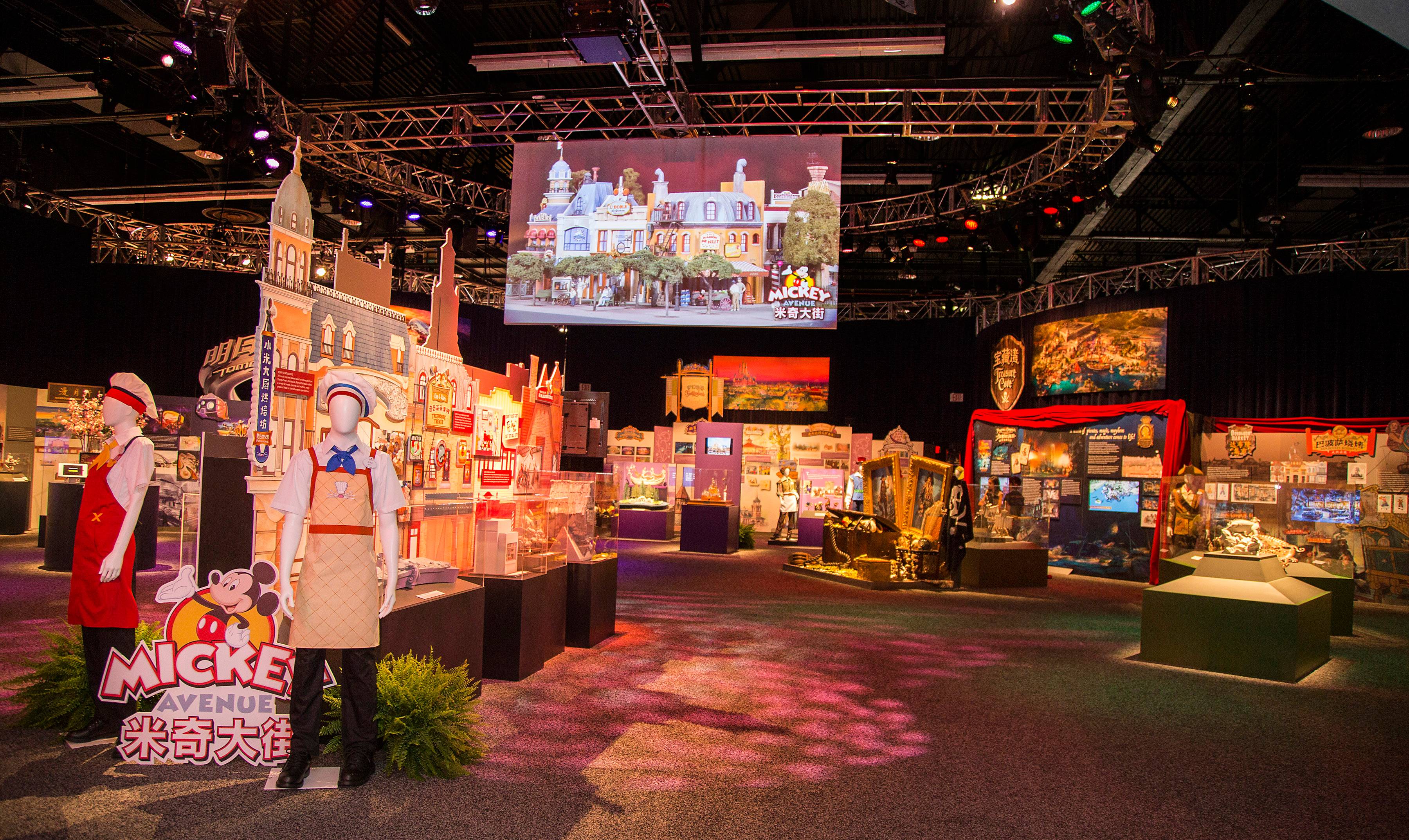 The Walt Disney Parks and Resorts show floor pavilion at D23 EXPO