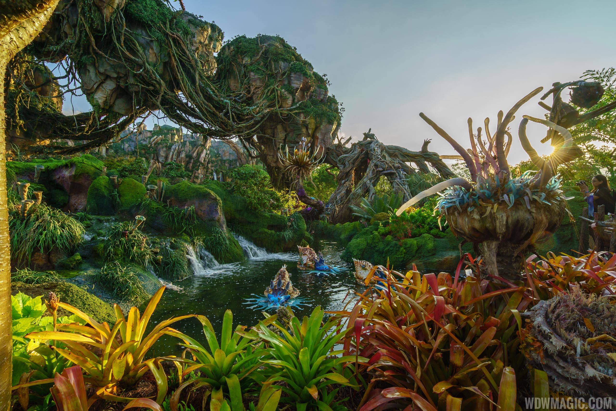 Longer hours at Animal Kingdom mean more spectacular views of Pandora