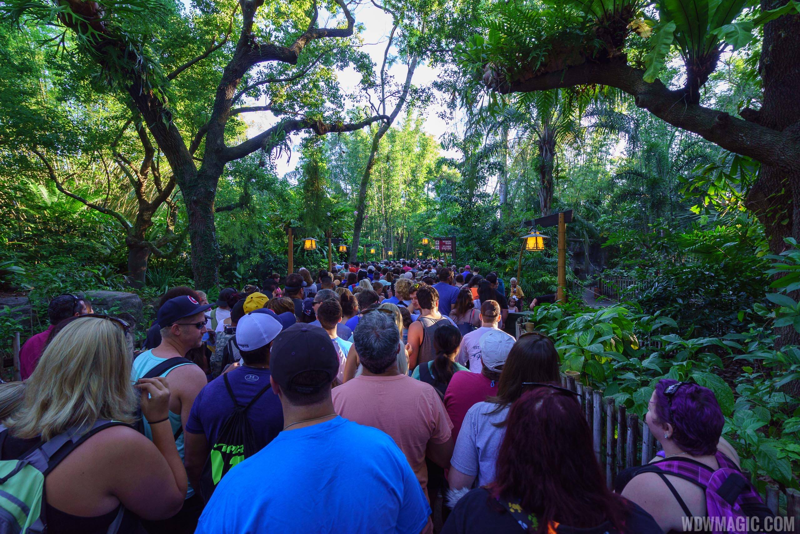 Guests in the Oasis waiting to enter Pandora
