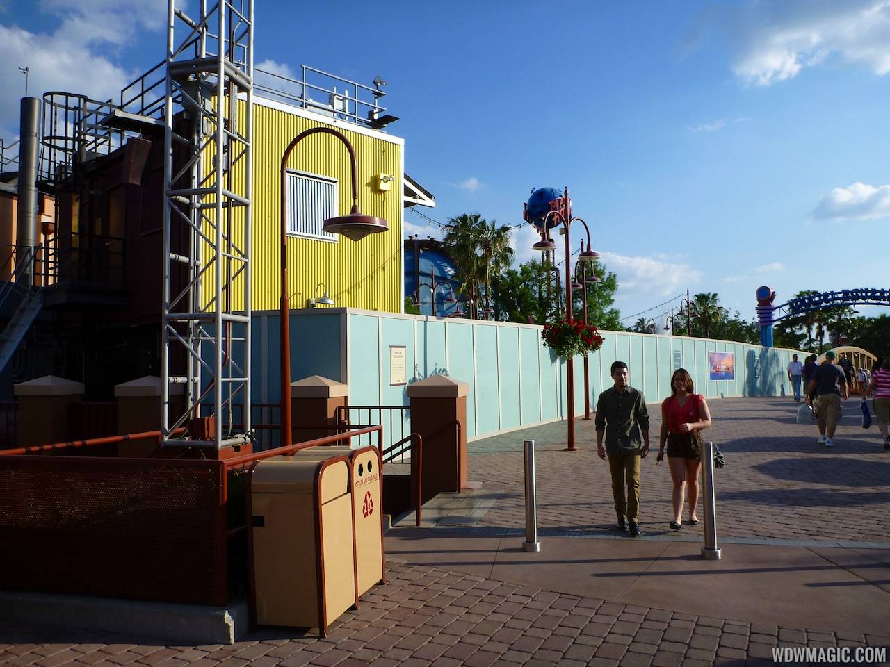 PHOTOS - Construction walls up on Pleasure Island to begin Disney Springs work
