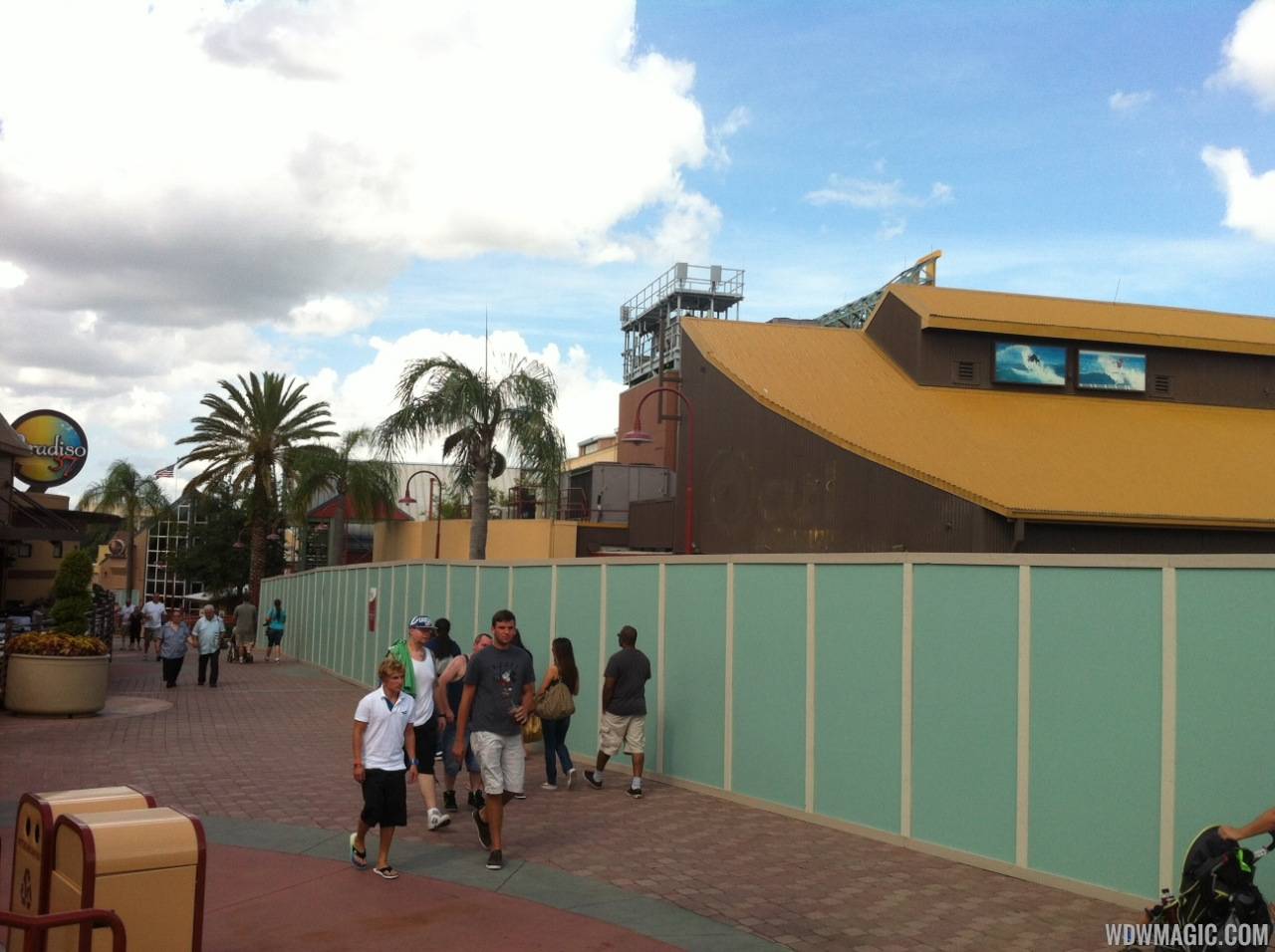Disney Springs construction walls around more of Pleasure Island