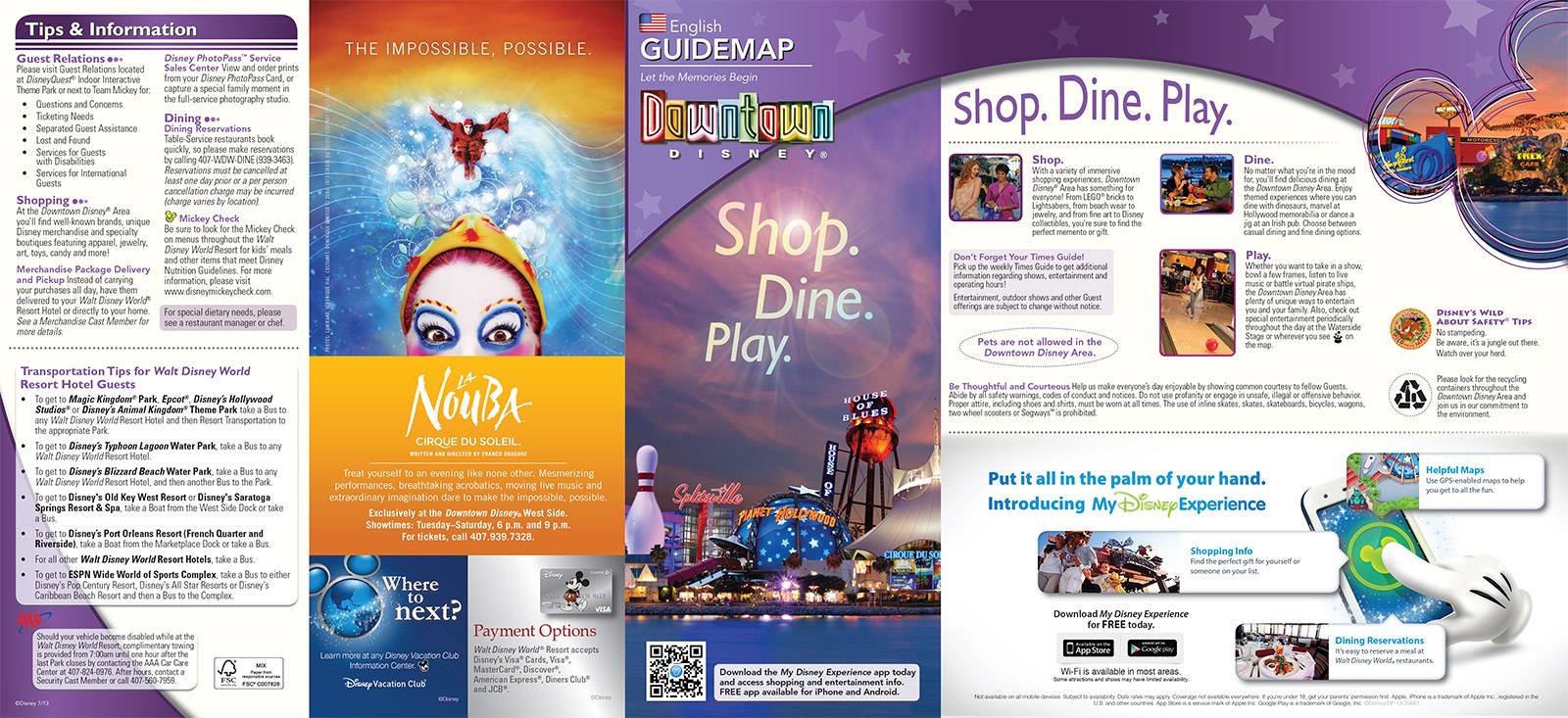 PHOTOS - New Downtown Disney guidemap shows Pleasure Island demolition and revised parking lots