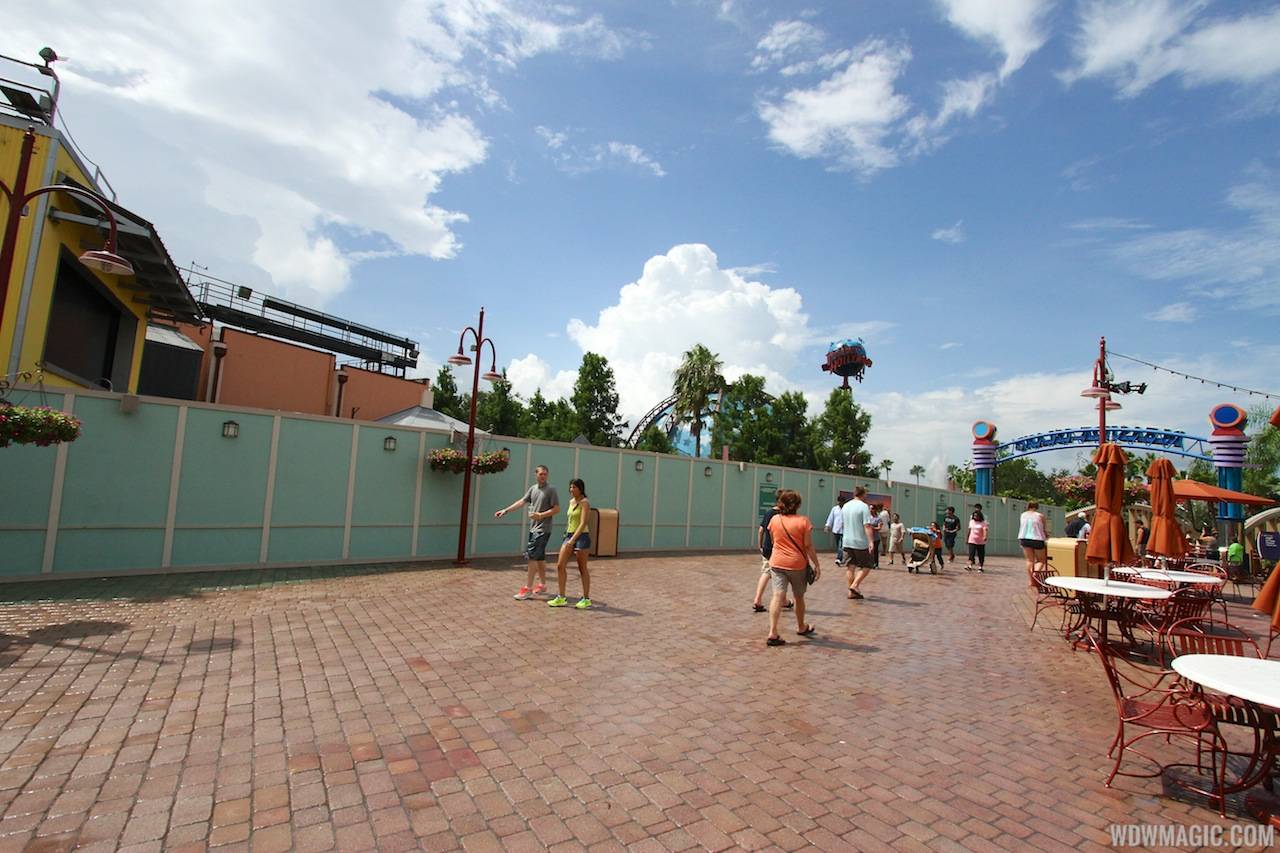 Disney Springs construction site on Pleasure Island - View of the demolition site