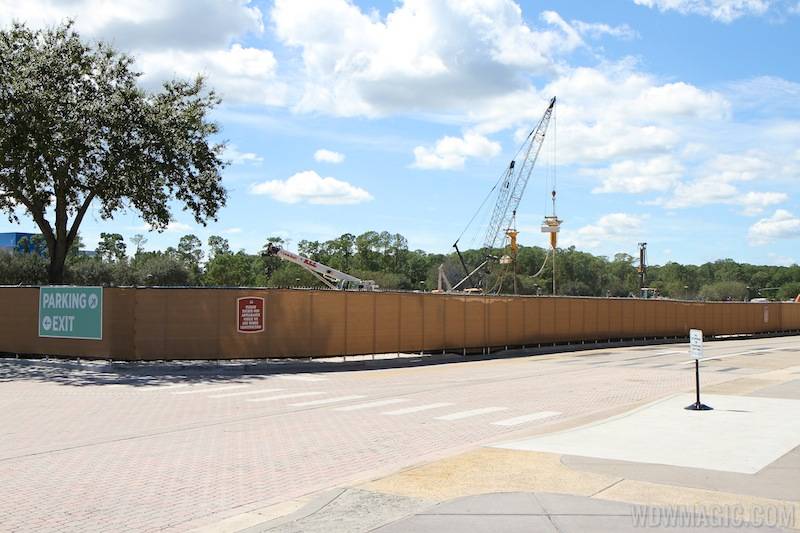 PHOTOS - Foundation piles now be placed for the first Disney Springs parking garage