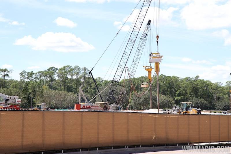 Foundations now being driven at Downtown Disney's parking garage