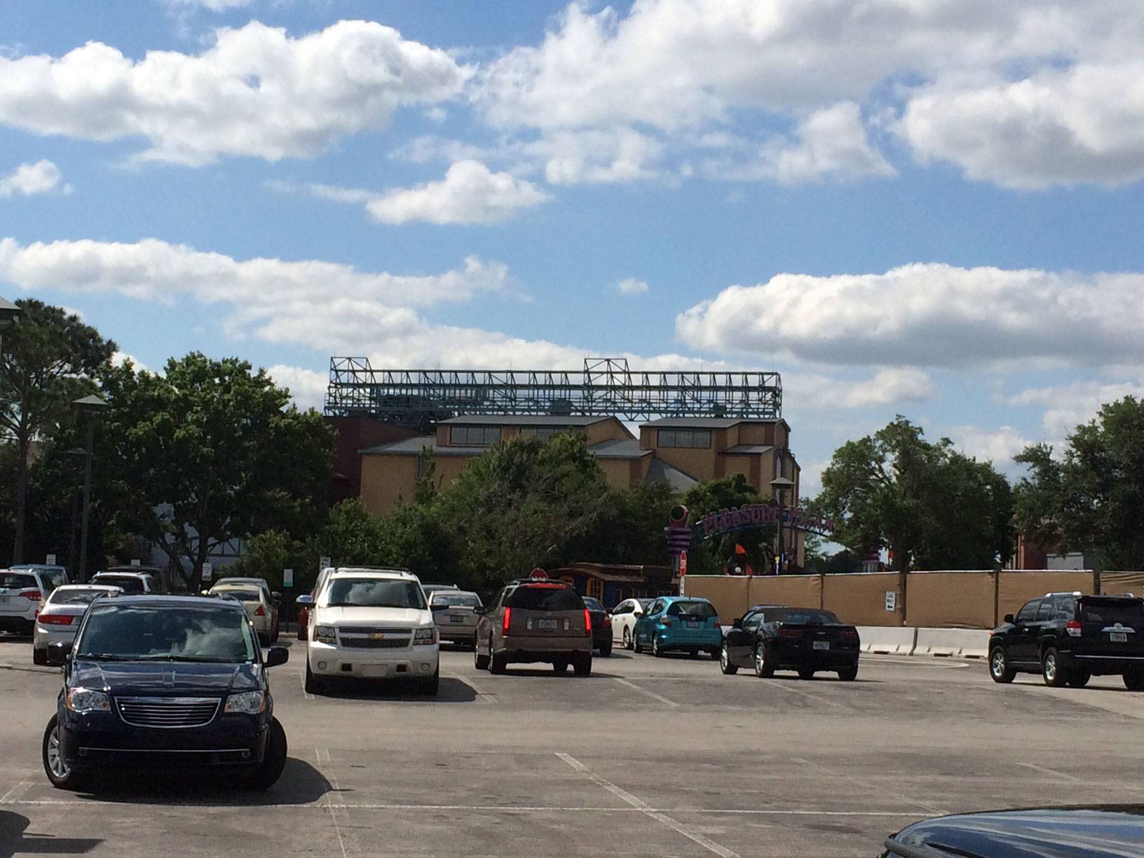 PHOTO - The main Pleasure Island signage has been removed from the rooftops at Downtown Disney