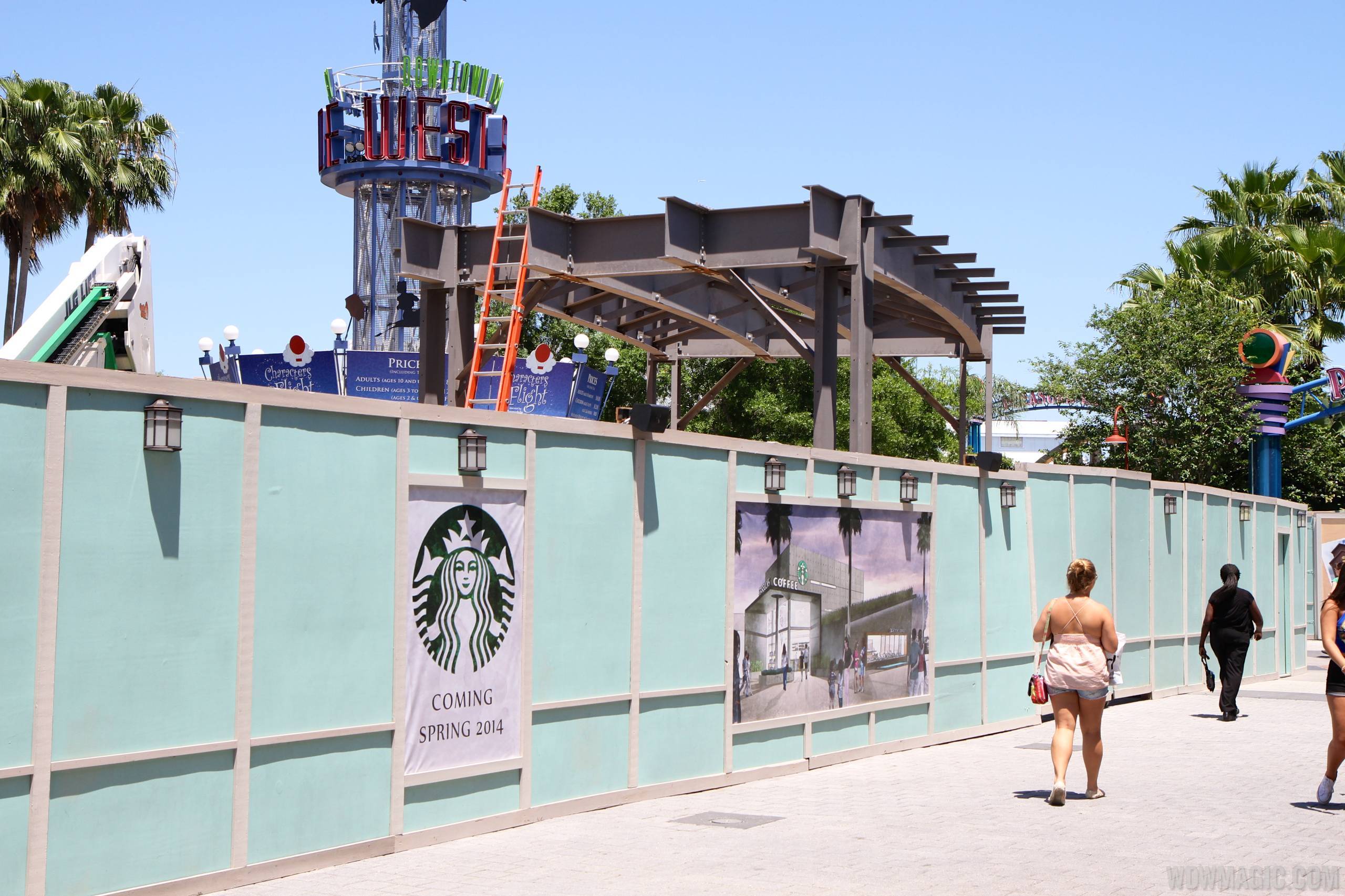 PHOTOS - High Line elevated steel structure now taking shape at Disney Springs West Side
