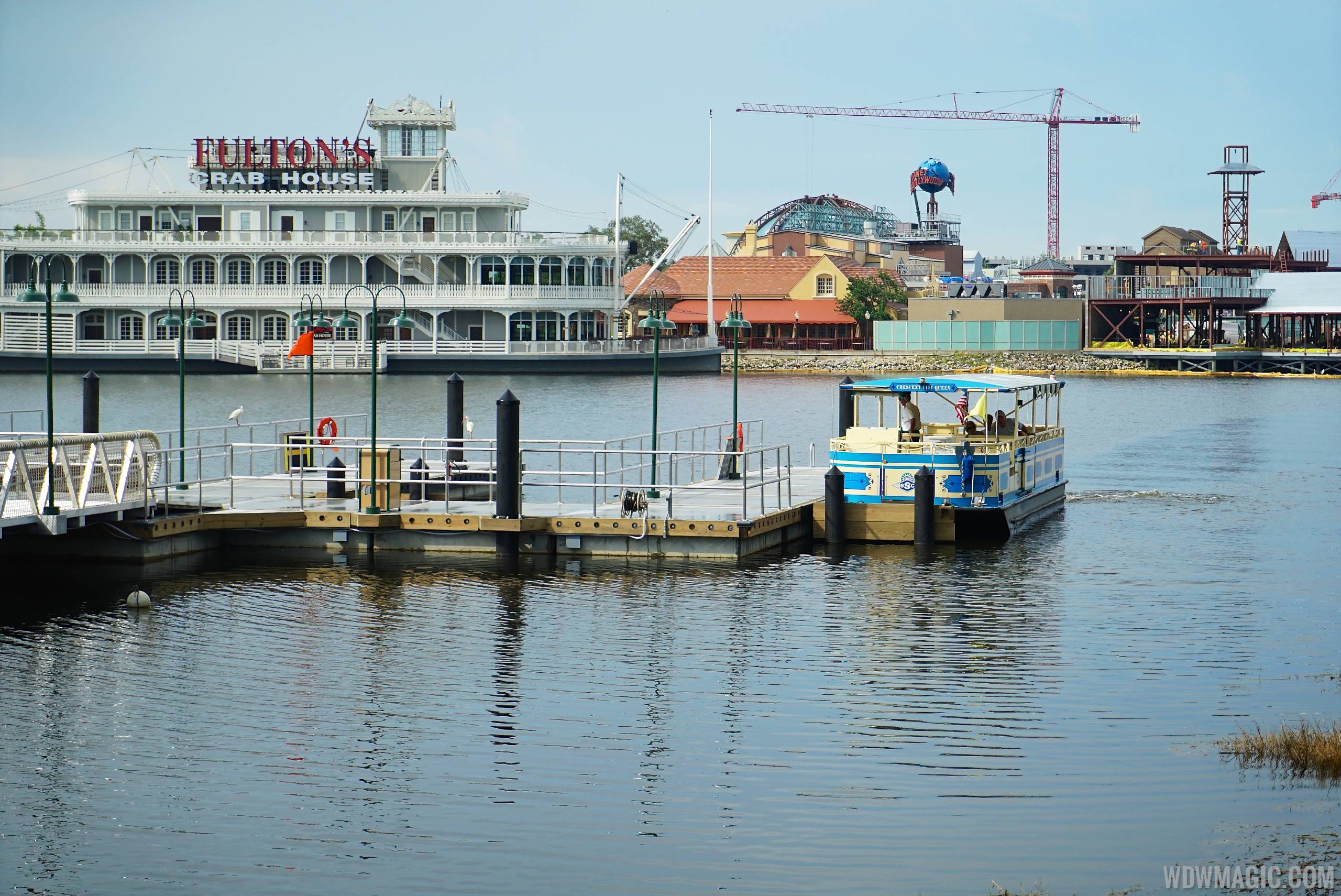 PHOTOS - Disney Springs Marketplace boat dock and walkway to Saratoga Springs opens