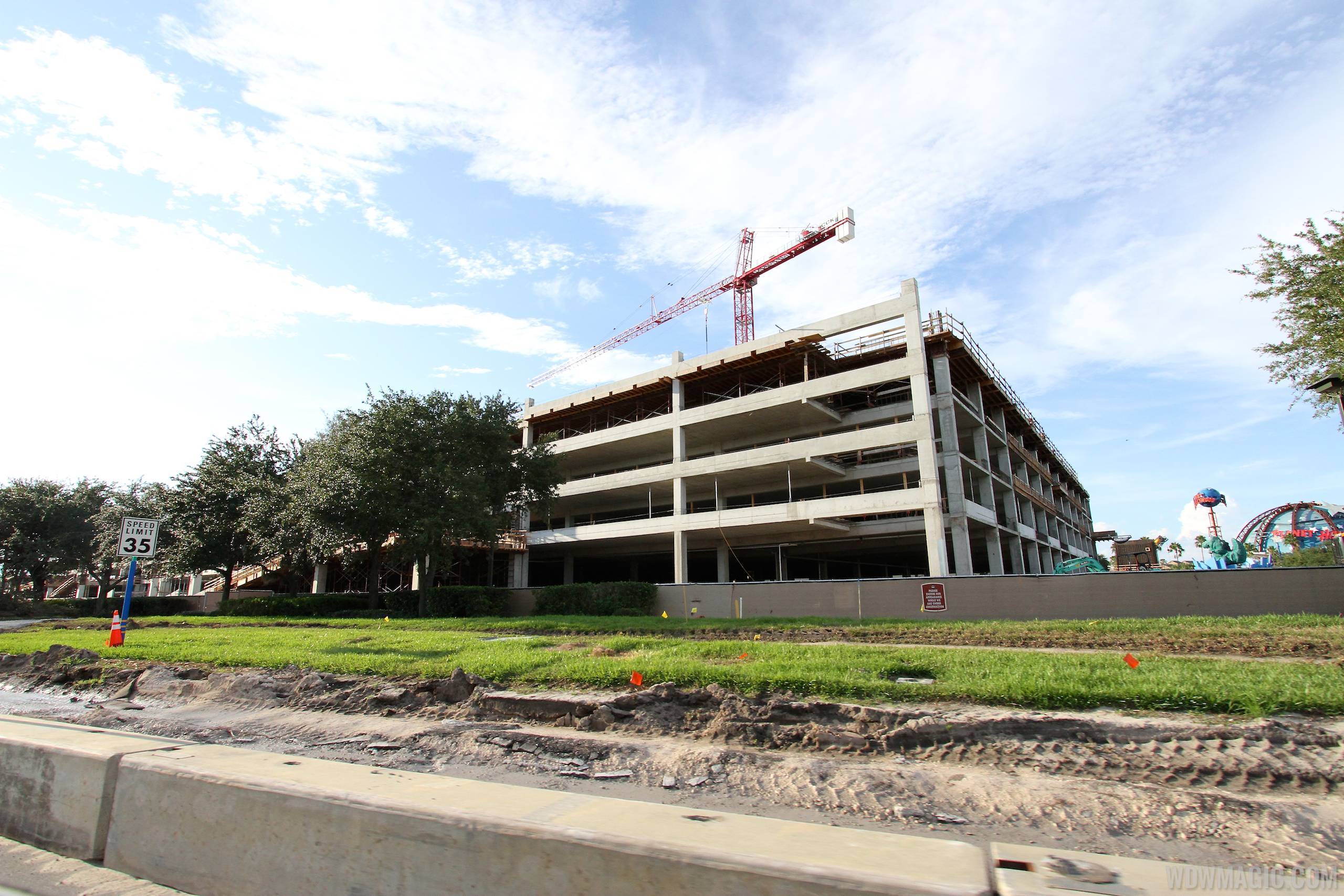 PHOTOS - View of the Disney Springs West Side parking garage from Buena Vista Drive