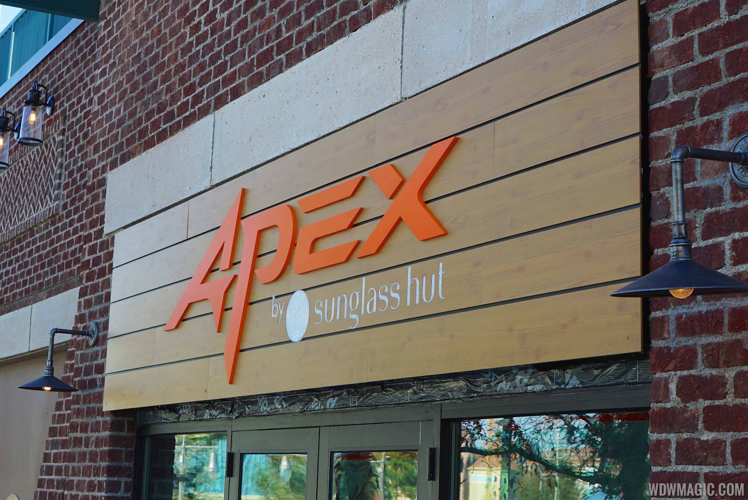 PHOTOS - APEX by Sunglass Hut signage goes up in The Landing at Disney Springs