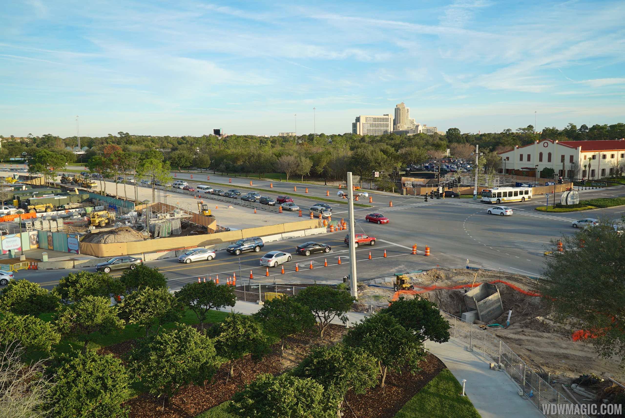 PHOTOS - The first pedestrian bridge for Disney Springs takes shape alongside Buena Vista Drive