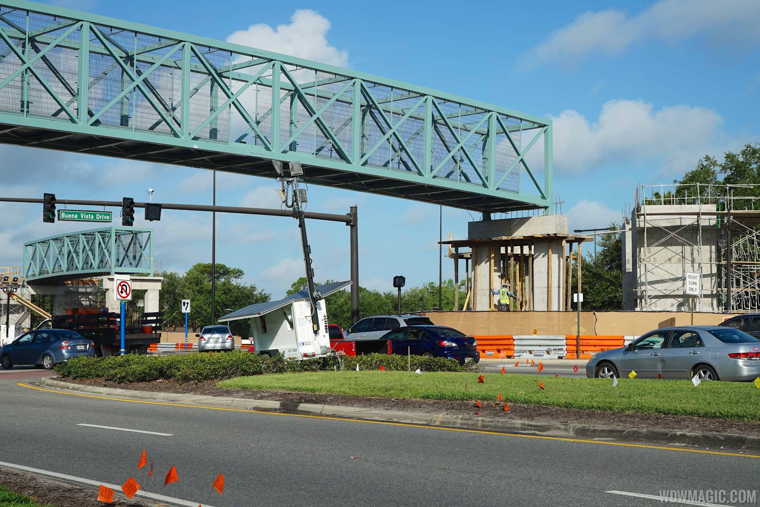 Second Buena Vista Drive pedestrian bridge construction