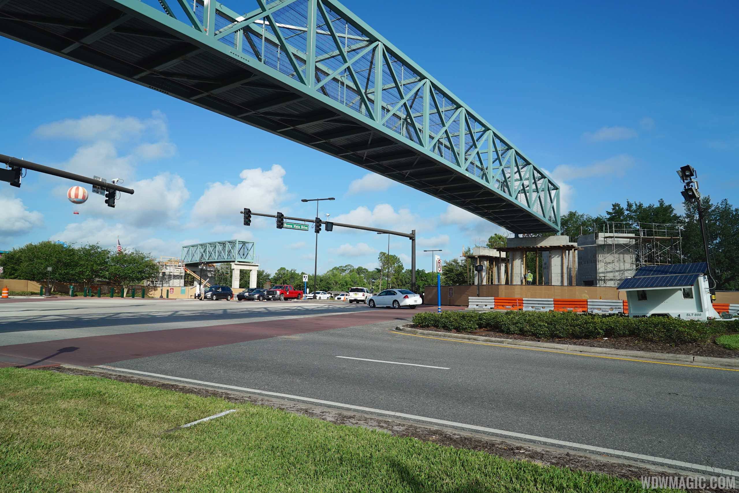Second Buena Vista Drive pedestrian bridge construction