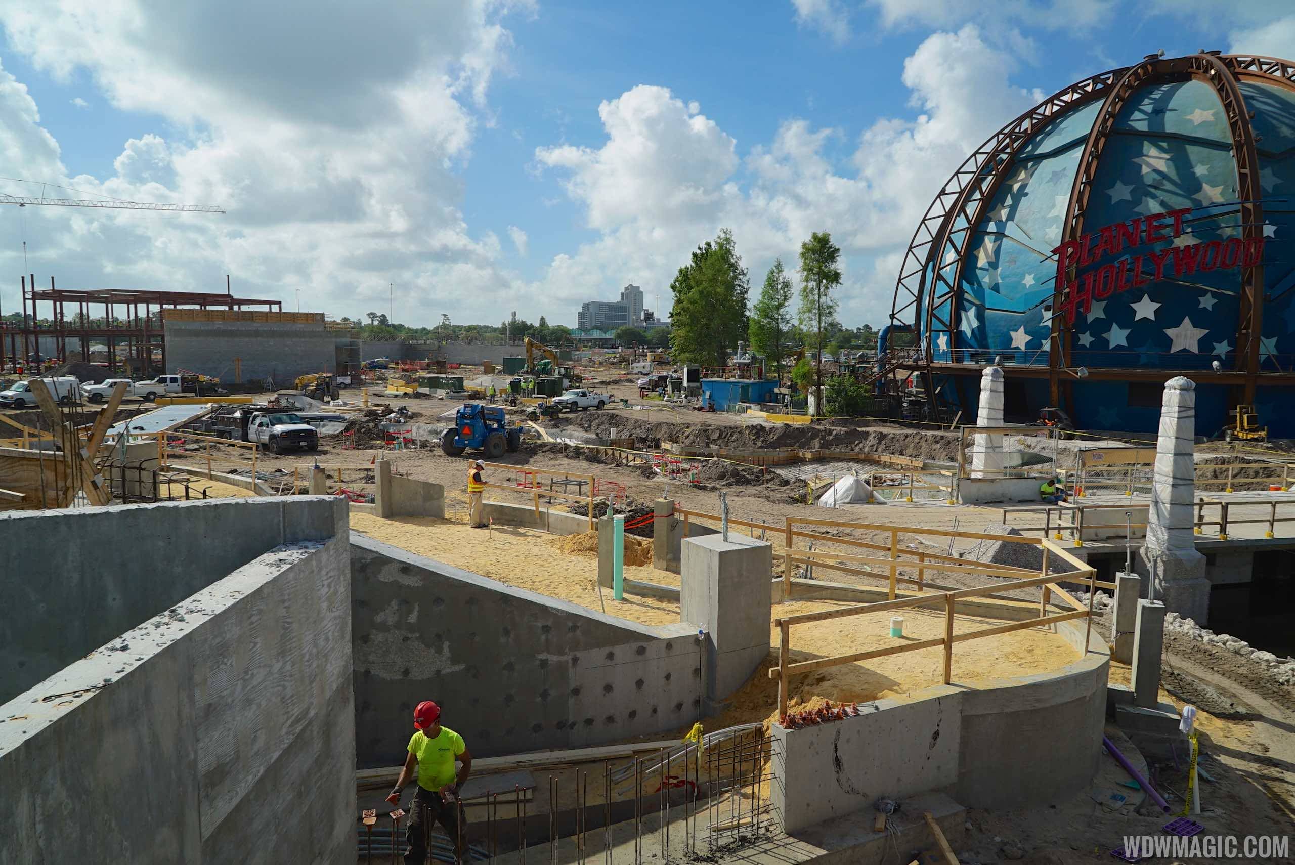 The Springs construction at Disney Springs