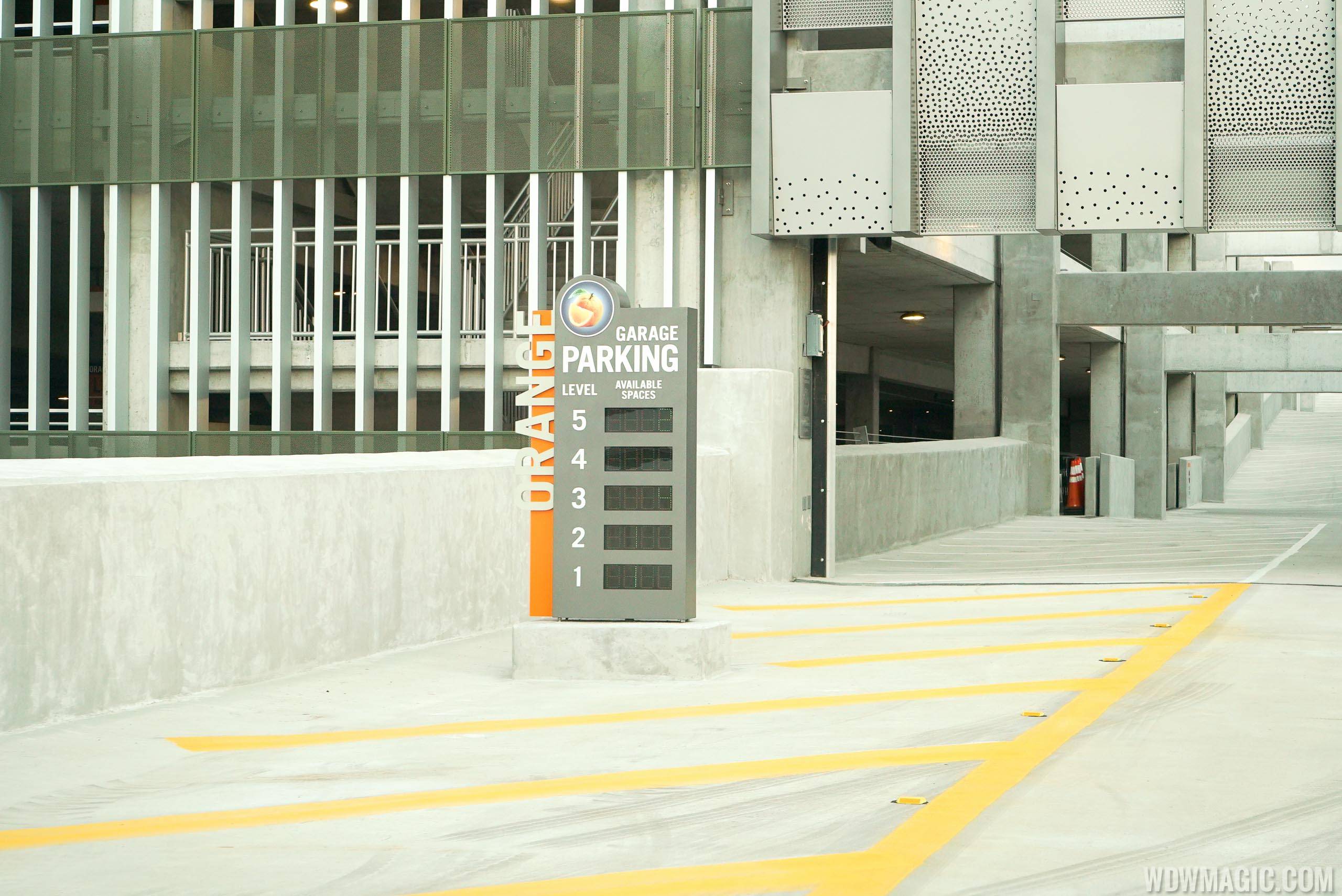 Entrance to L3 of the Orange Parking Garage from the flyover
