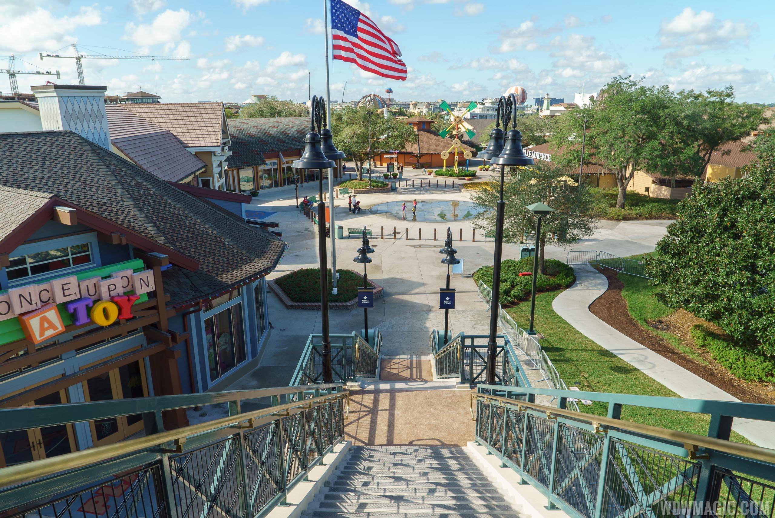 View from the top of the Marketplace stairway