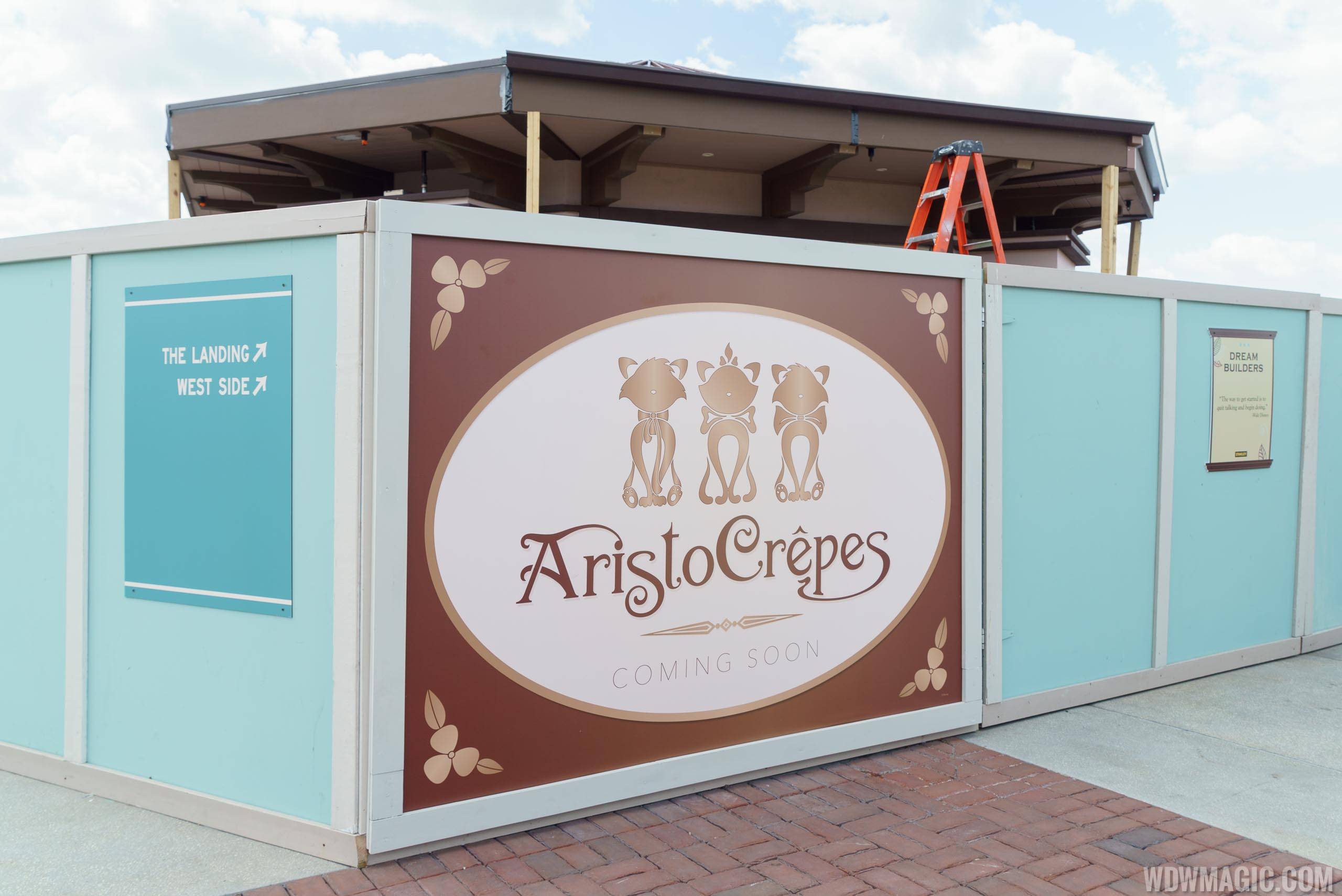 Aristocrepes, BB Wold Sausage Co kiosk construction