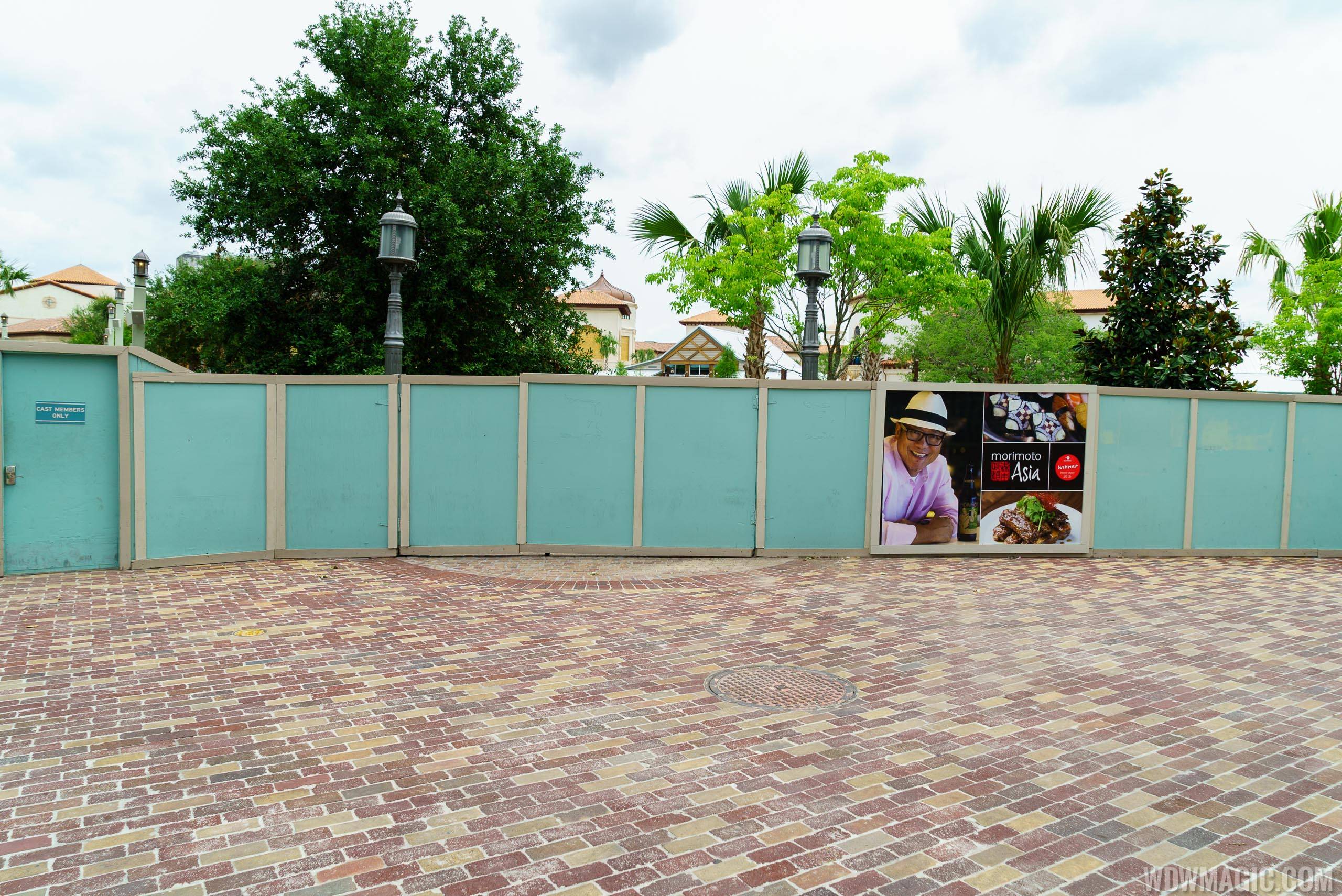 Construction walls down along The Spring at the Town Center