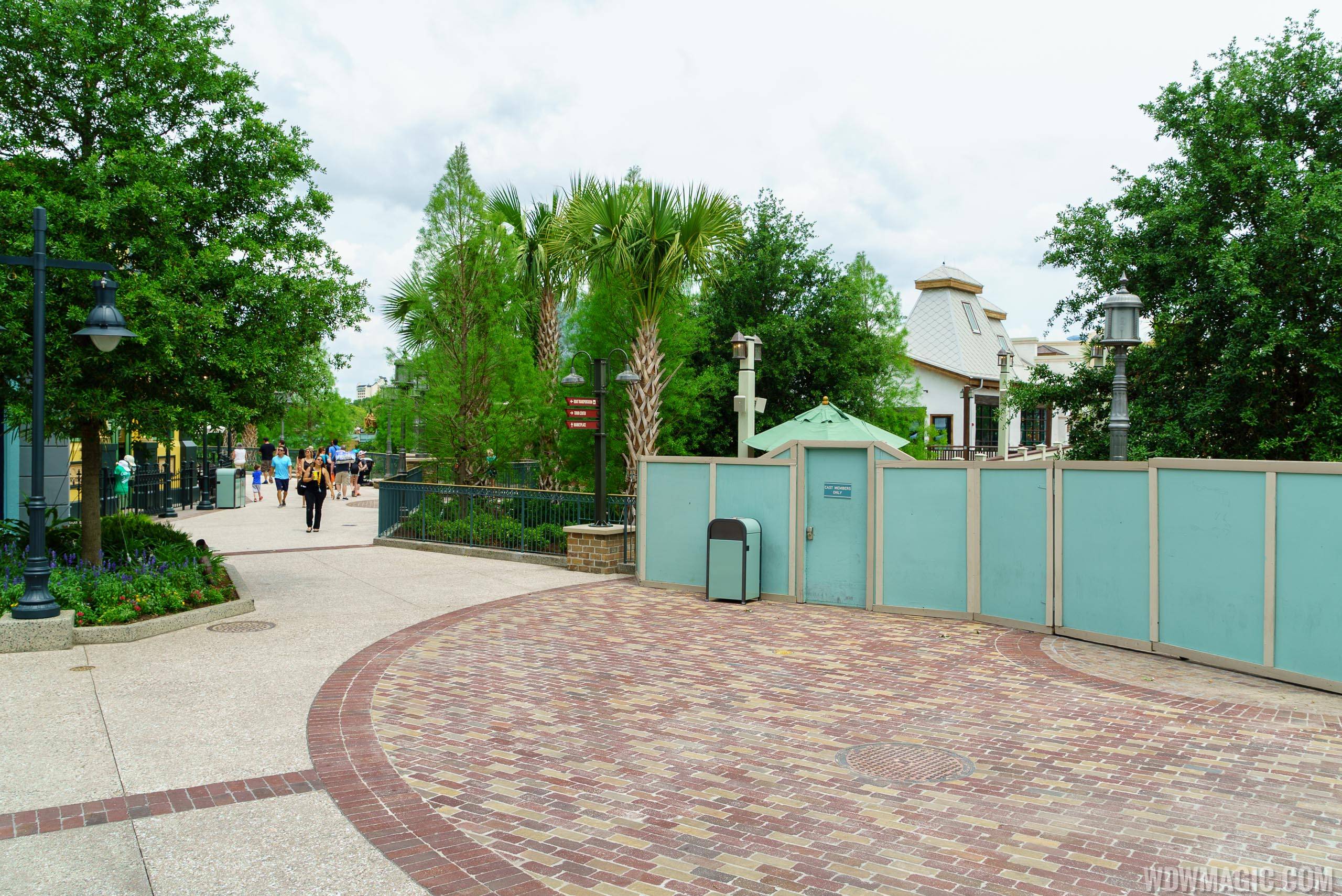 Construction walls down along The Spring at the Town Center