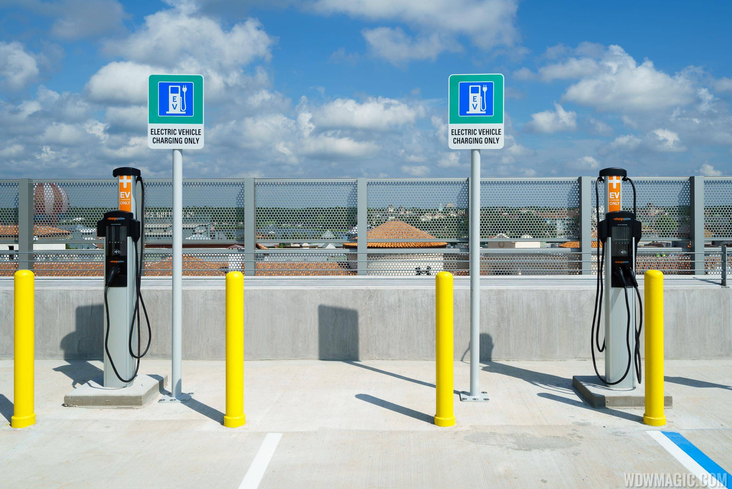 EV chargers at the Lime Garage