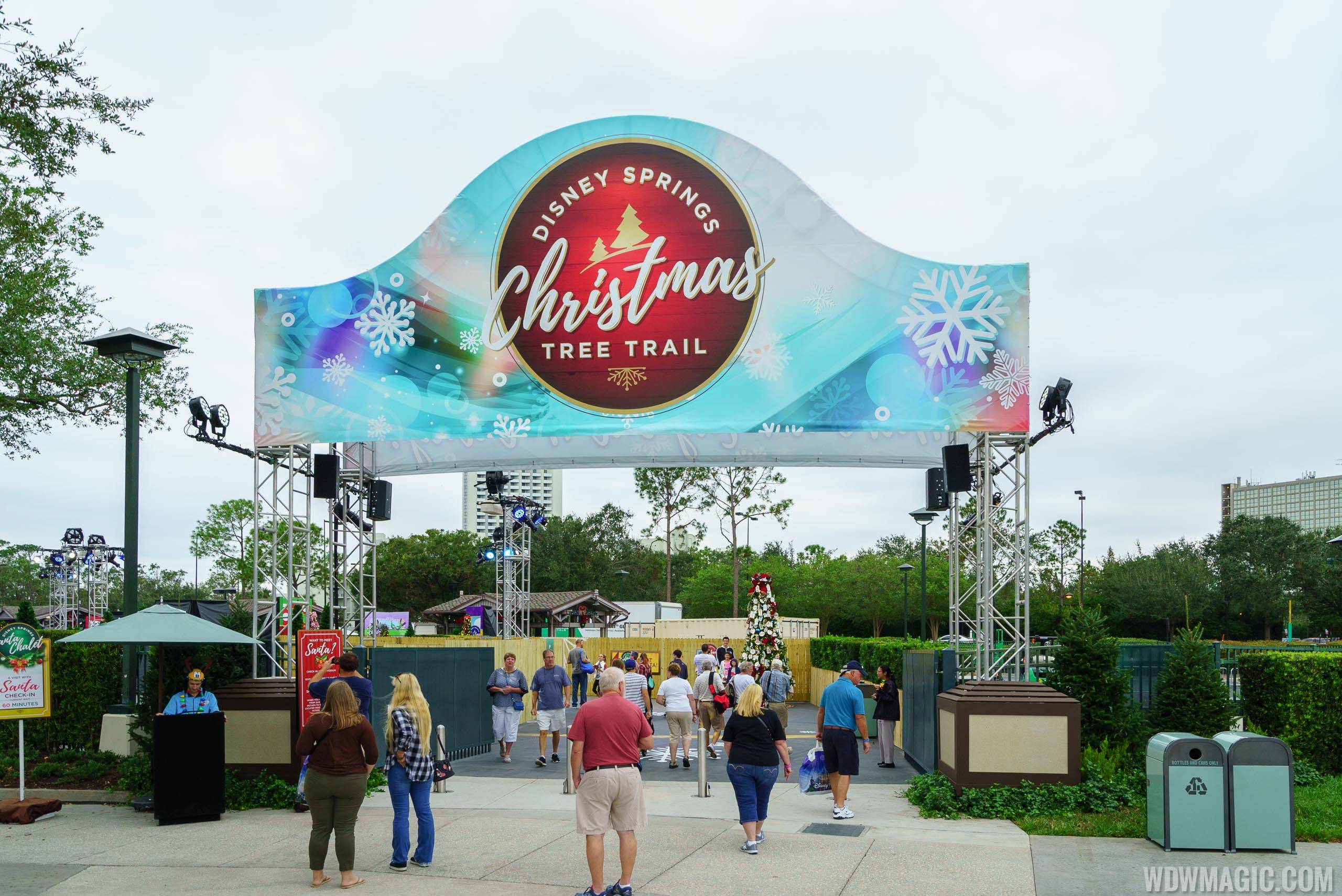 PHOTOS - Disney Springs expanded Christmas Tree Trail and new location for Santa's Chalet