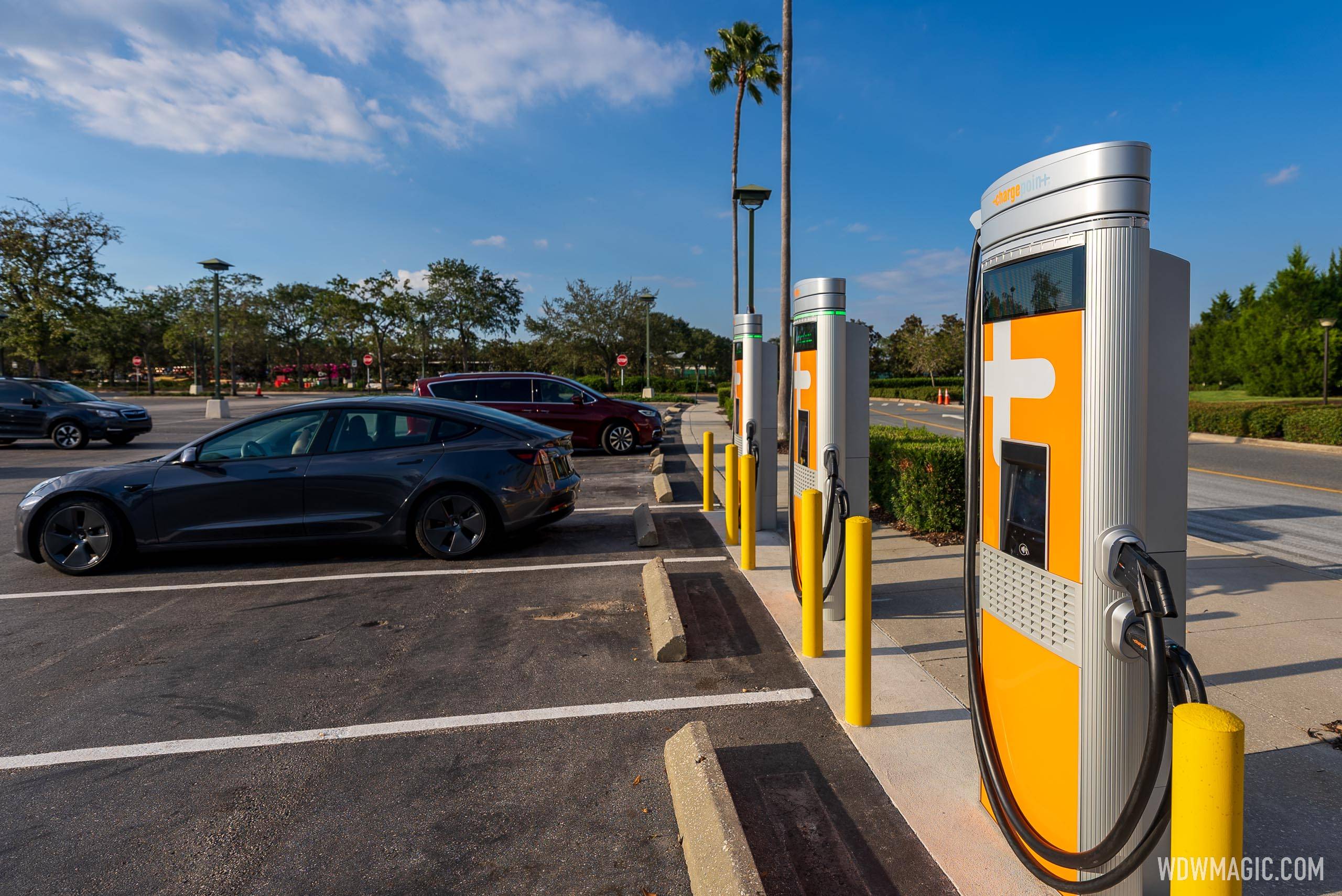 Walt Disney World Level 3 DC Fast Chargers at Disney Springs