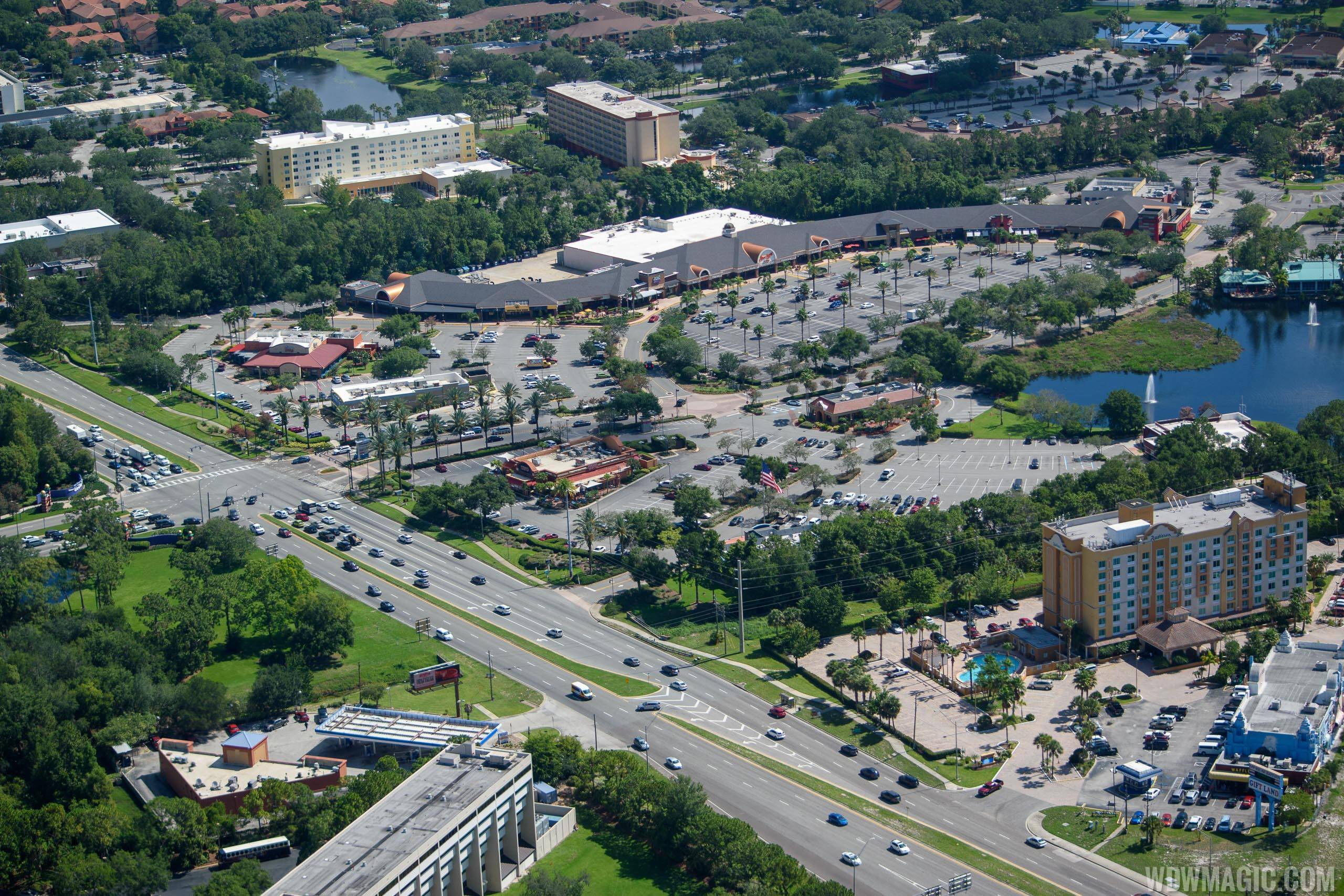 The demolished Crossroads area will no longer be used as a ramp into Hotel Plaza Blvd and Disney Springs in new FDOT plan