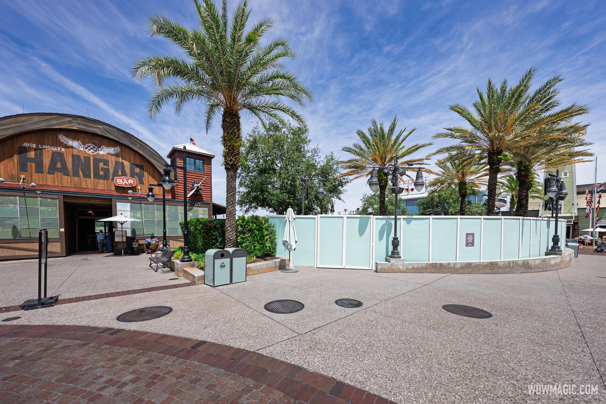 Waterview Park Refurbishment — Construction Walls Up at Disney Springs