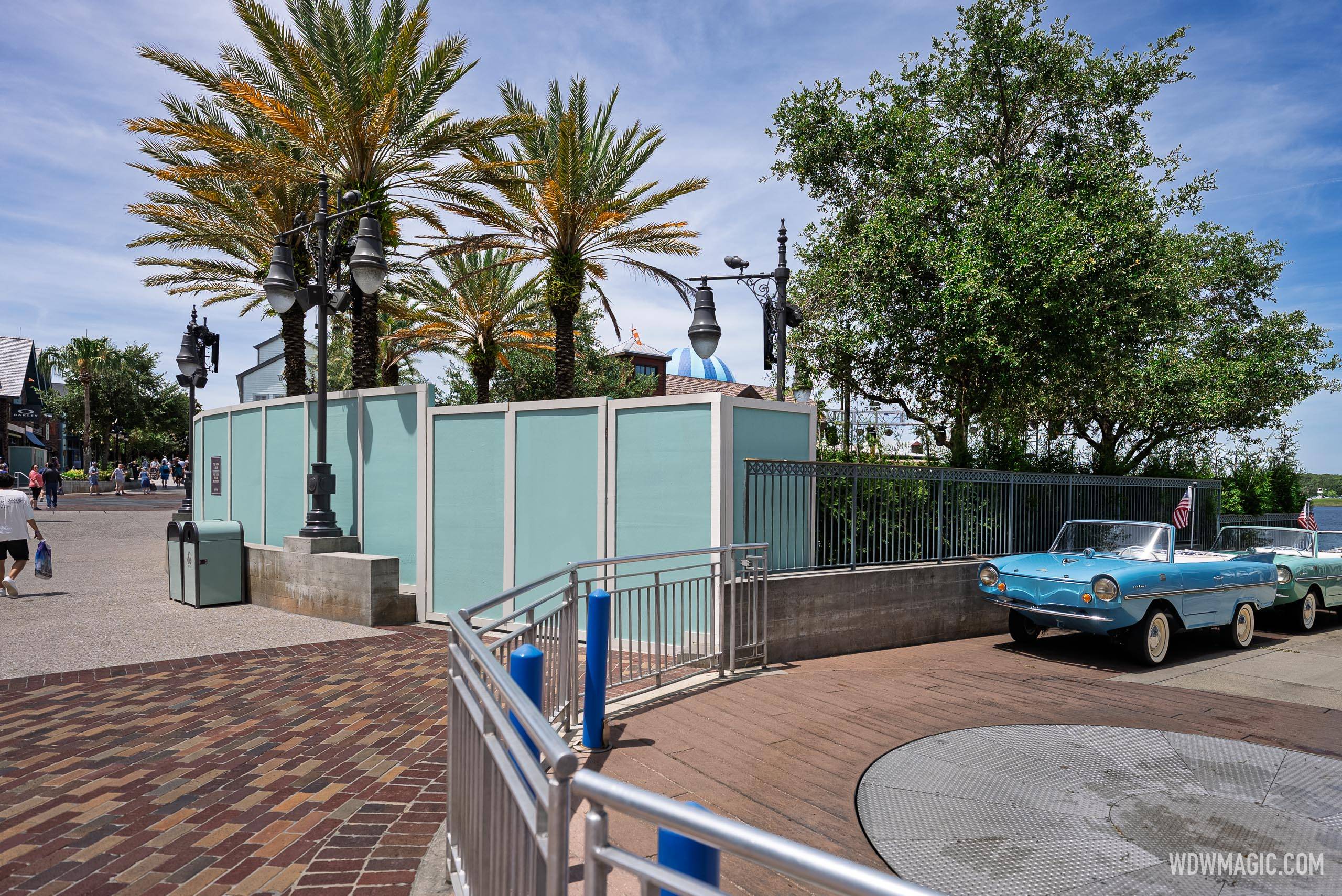 Waterview Park Refurbishment — Construction Walls Up at Disney Springs