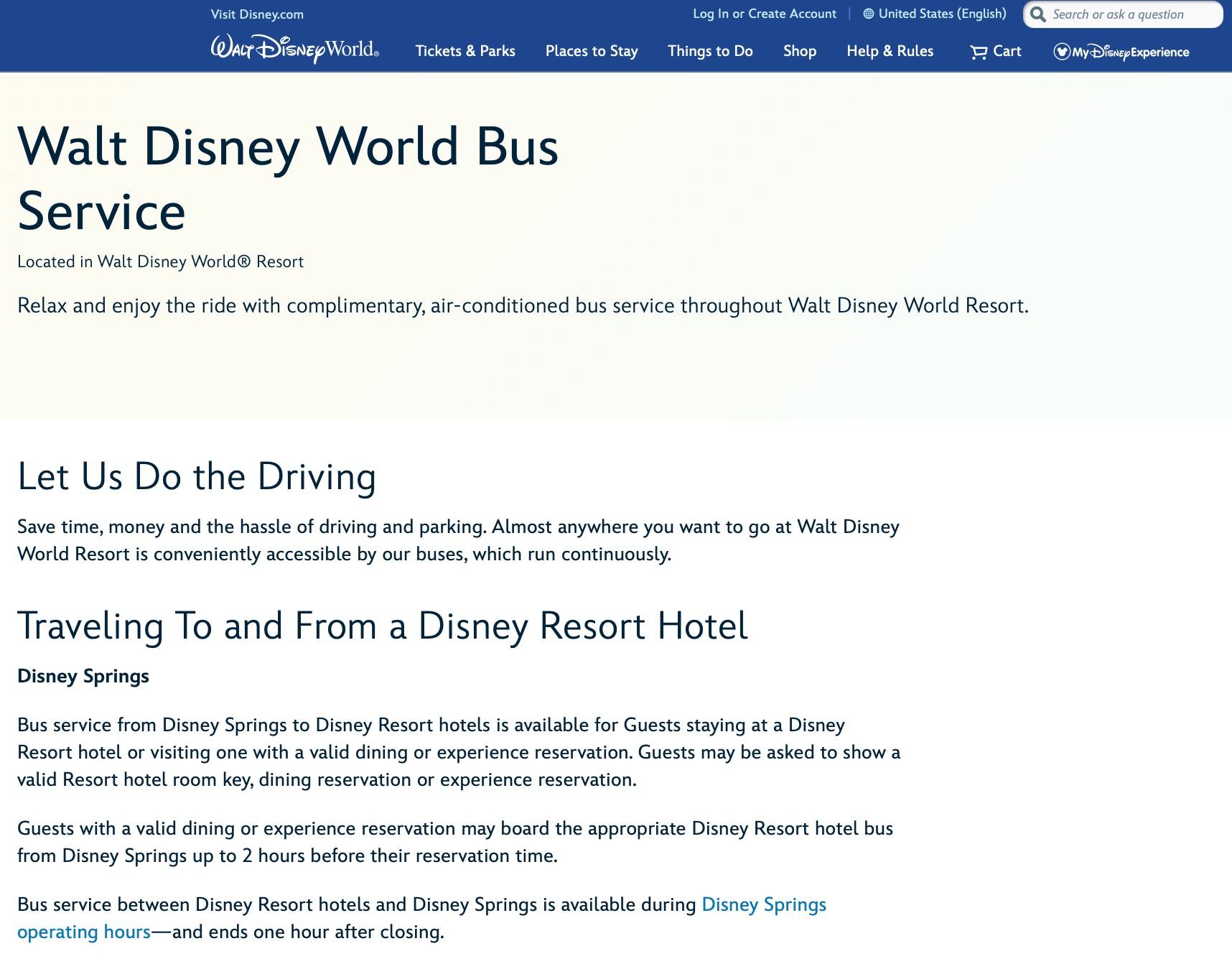 Disney Springs Bus Loop Verification Checkpoints - June 2026