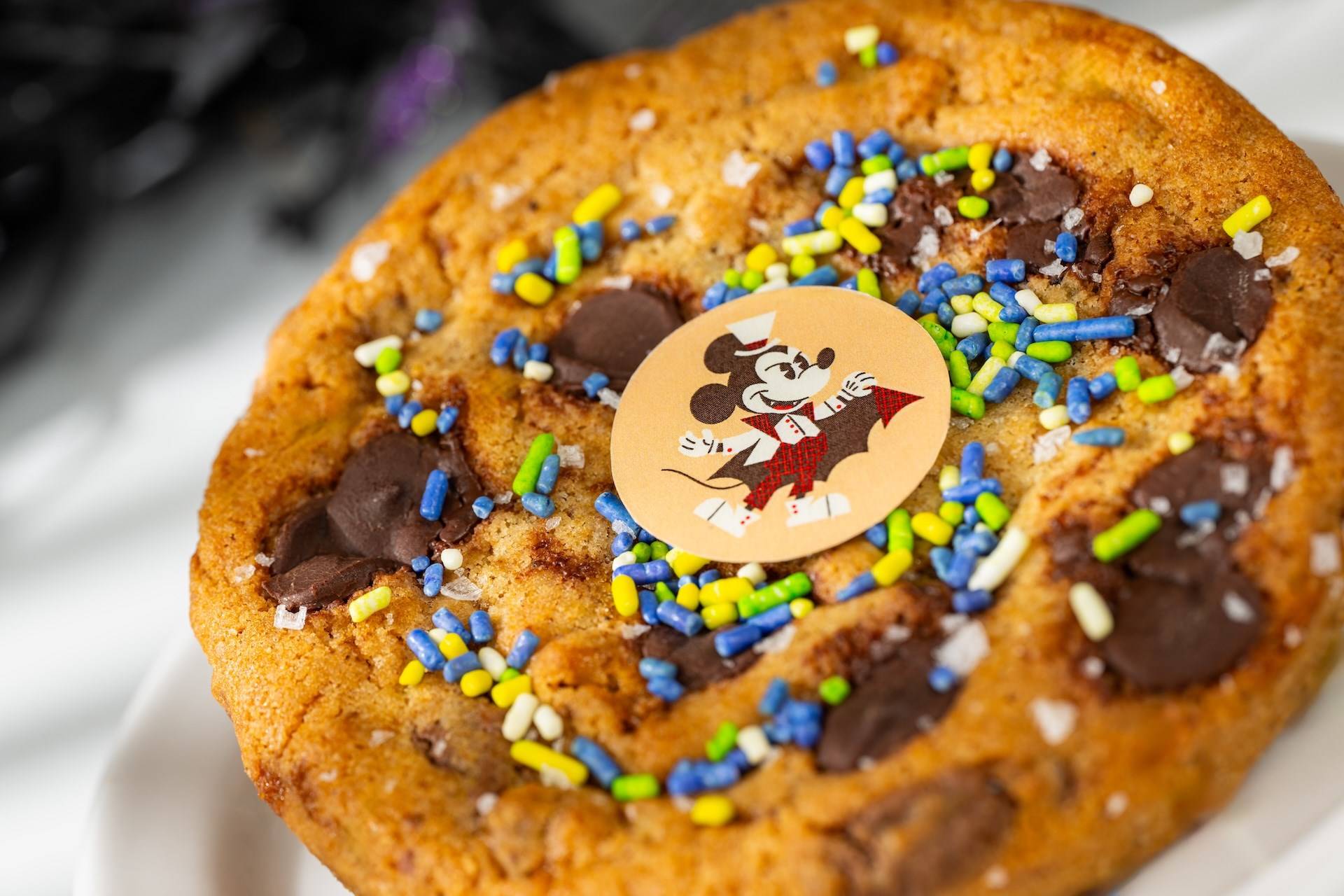 Halloween Cookie Chocolate Chip Cookie with Pretzel Pieces Toffee Milk and Dark