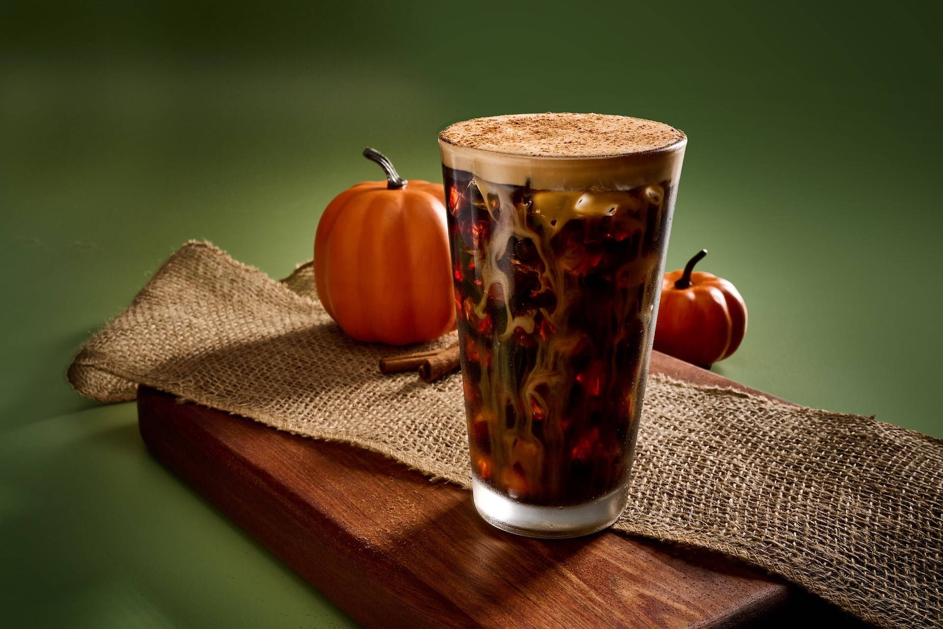 Pumpkin Cream Coffee Iced or Hot Pumpkin Pie Flavored Bourbon Mixed with Cold Brew